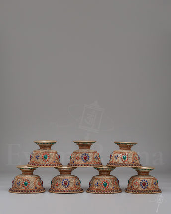 Handmade Filigree Offering Bowl Set 