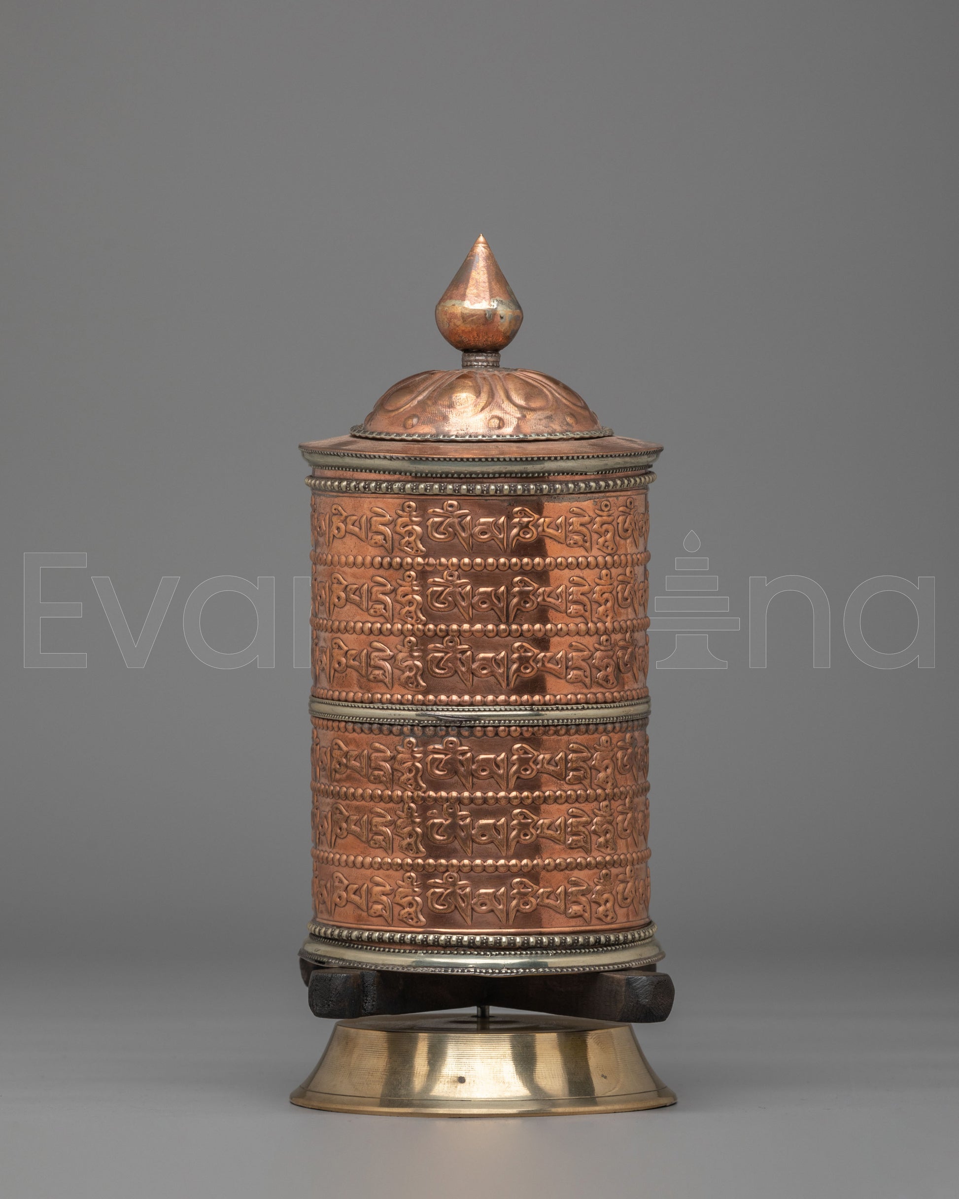 Traditional Altar Mantra Prayer Wheel