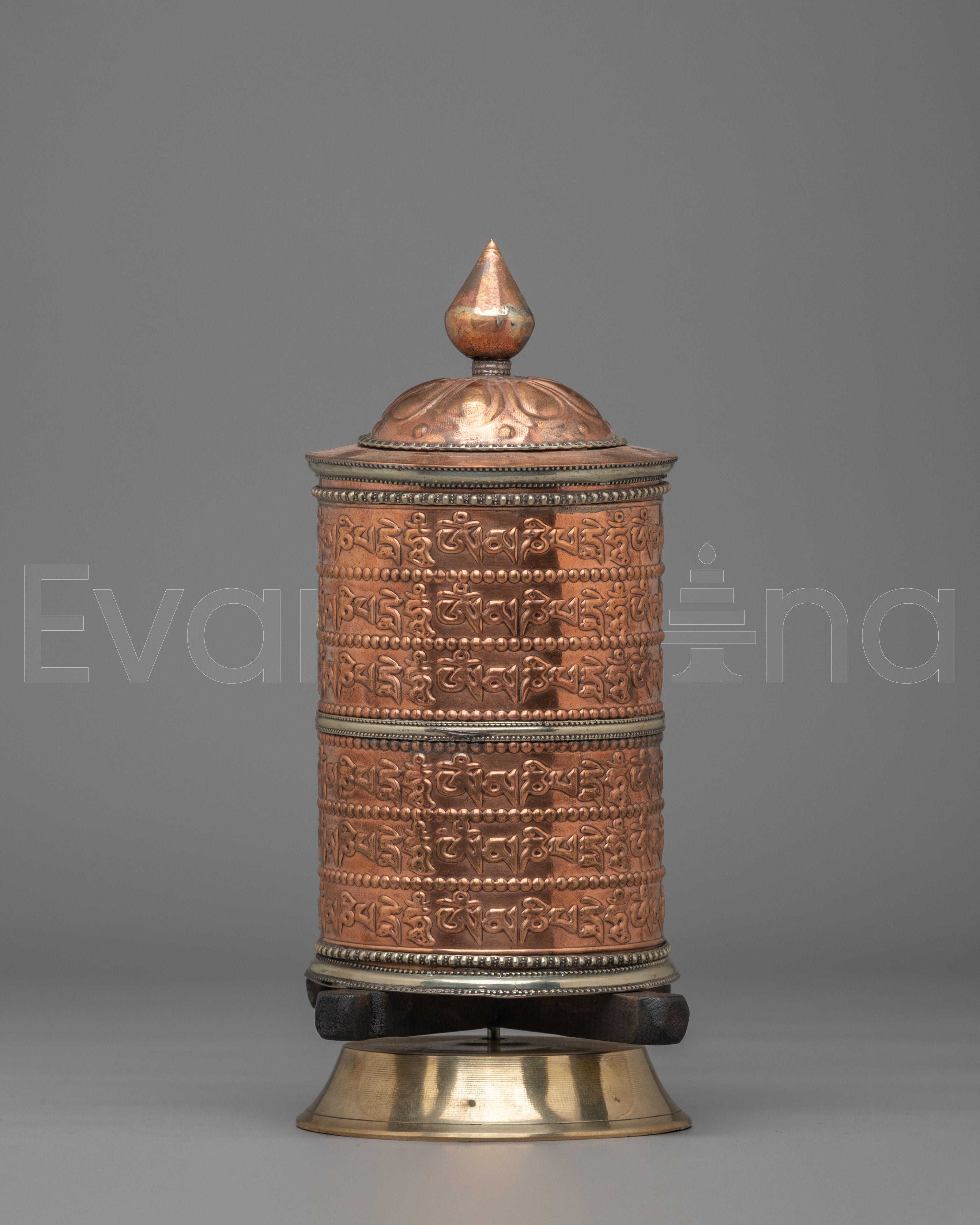 Traditional Altar Mantra Prayer Wheel