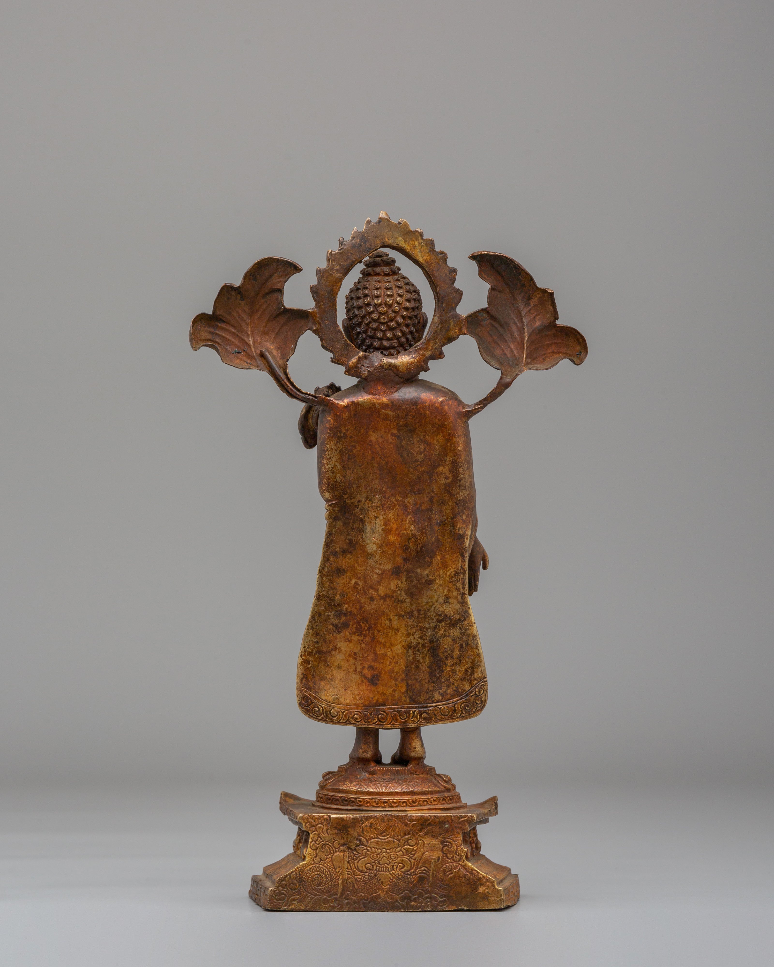 Tibetan Altar Dipankara Buddha Statue | Handcrafted Art