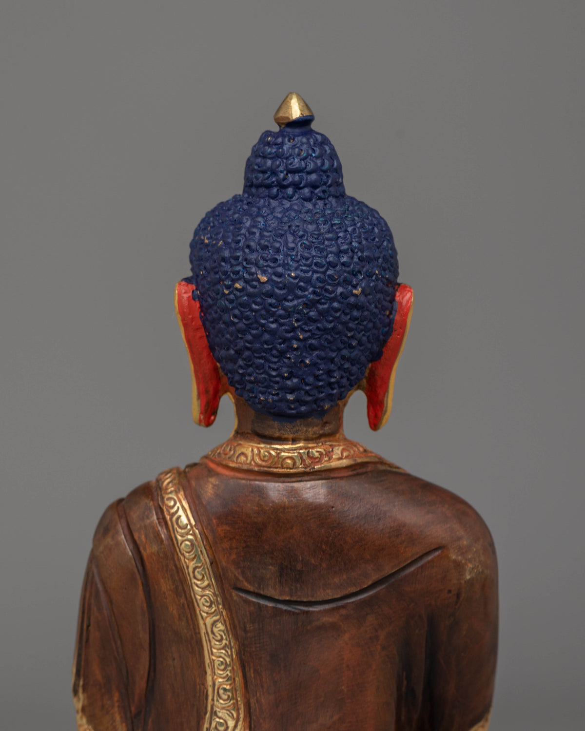 Handmade Amogasiddhi Buddha Statue | Traditional Tibetan Deity Sculpture