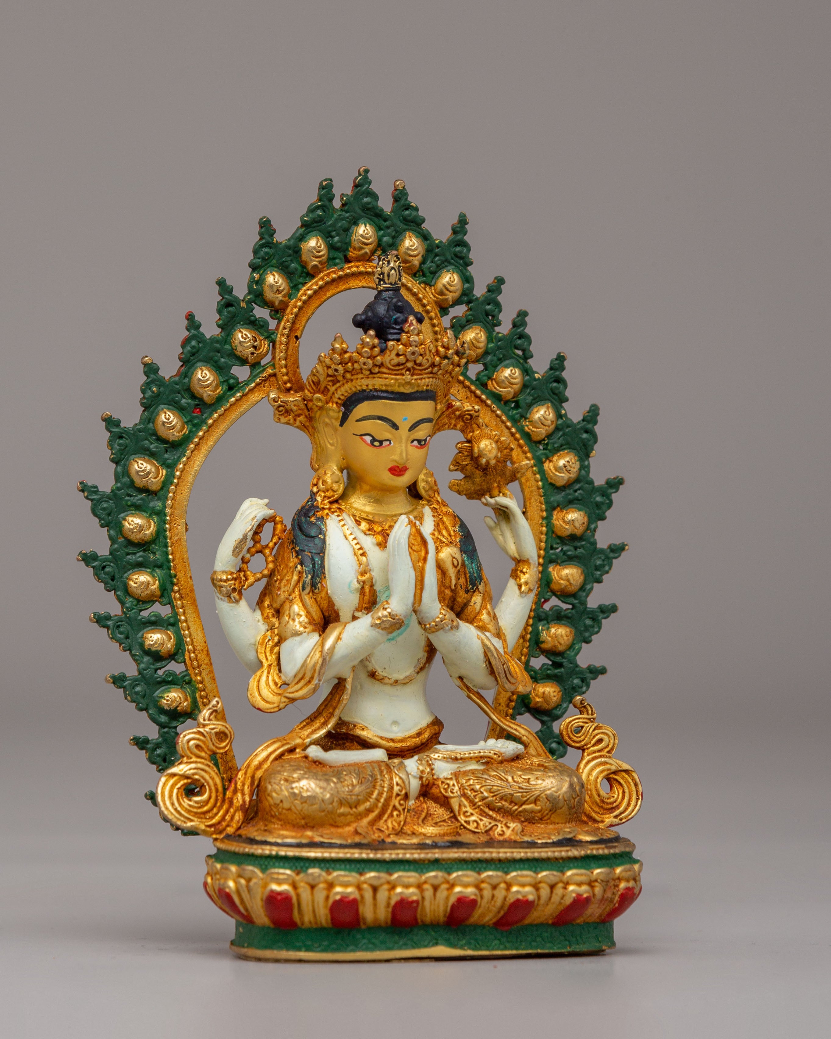 Handmade Chenrezig Avalokiteshvara Statue | Bodhisattva of Compassion