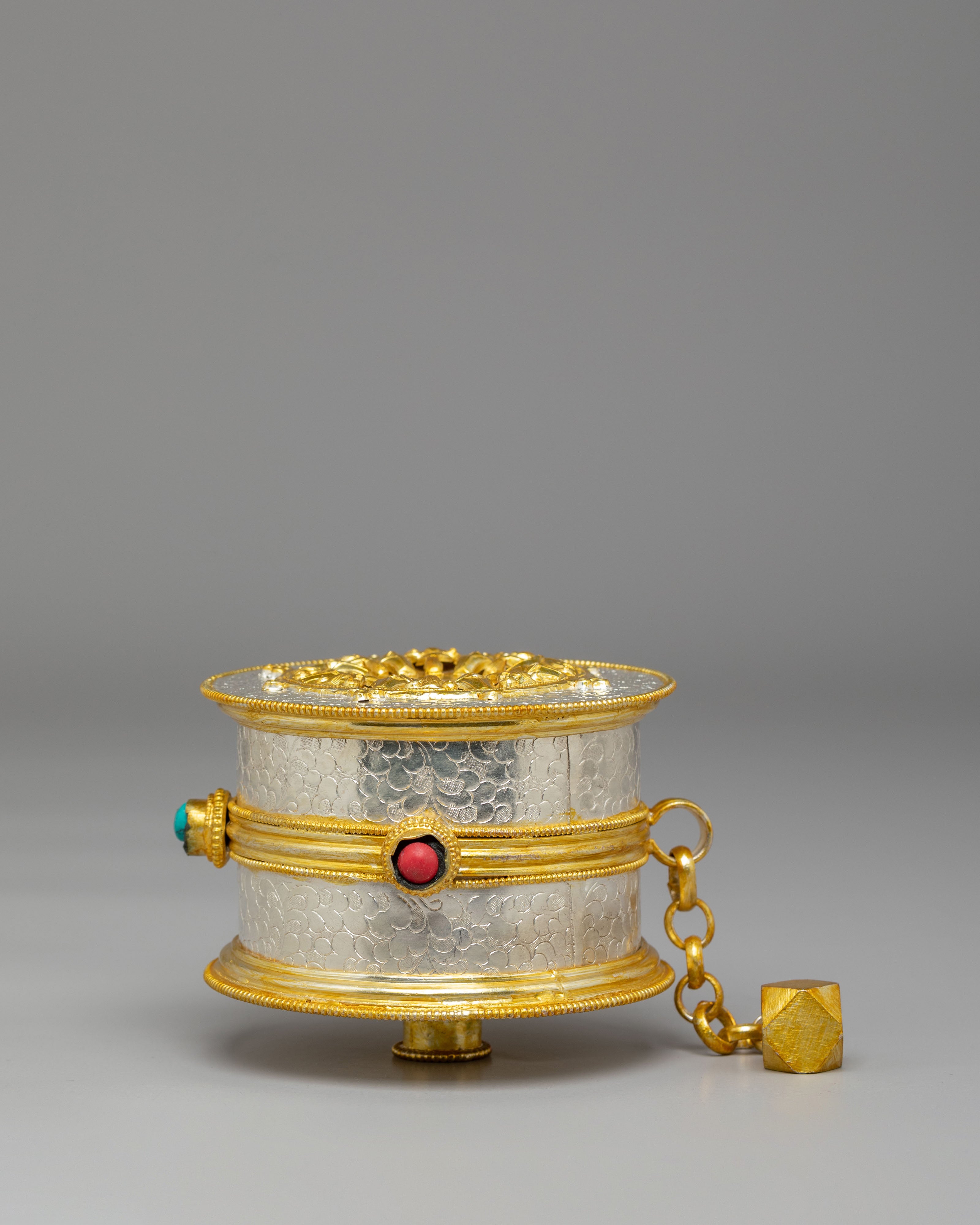 Tibetan Altar Prayer Wheel | Perfect for Your Spiritual Practice
