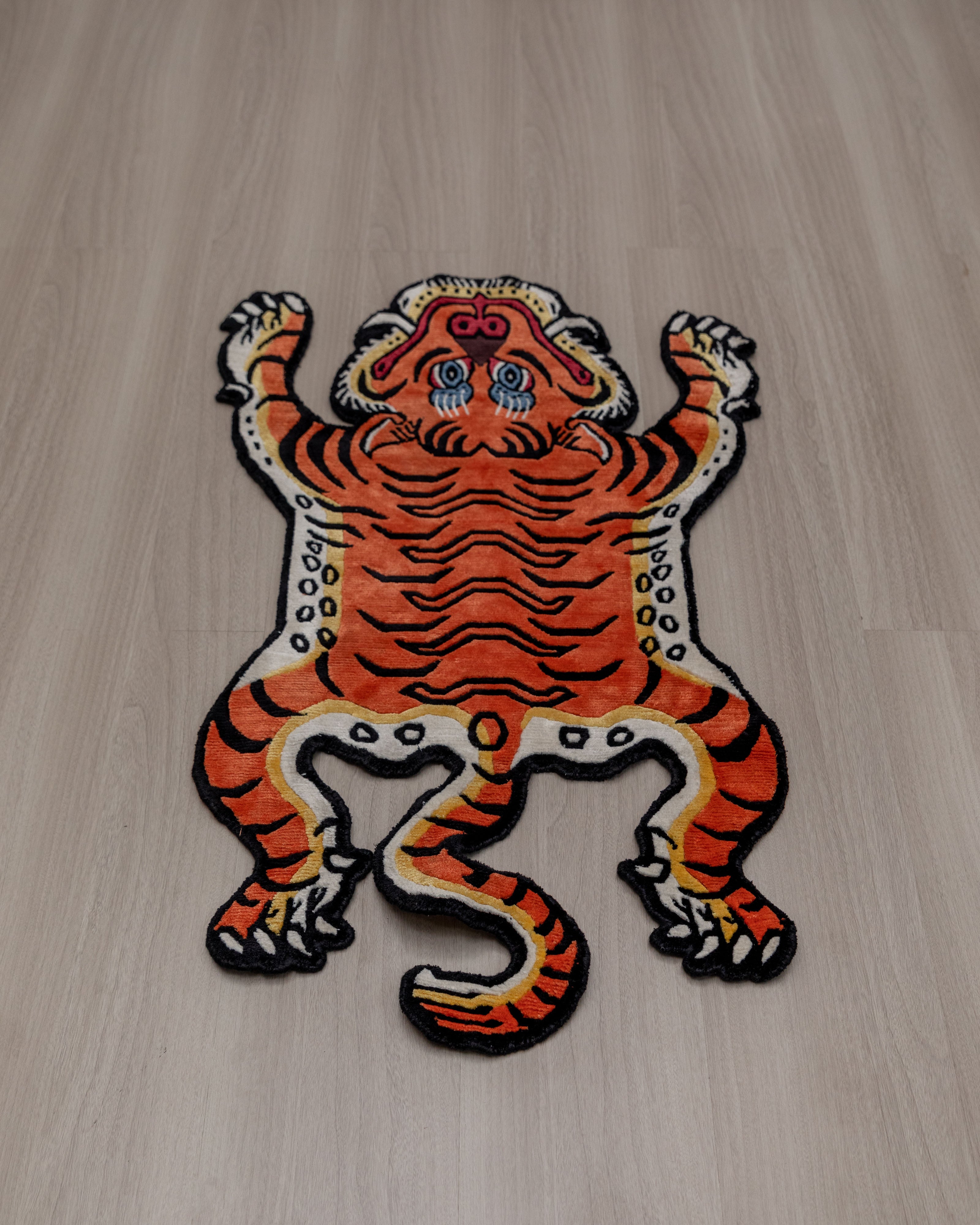 Handmade Tibetan Rug | Tibetan Wool Meditation Carpet