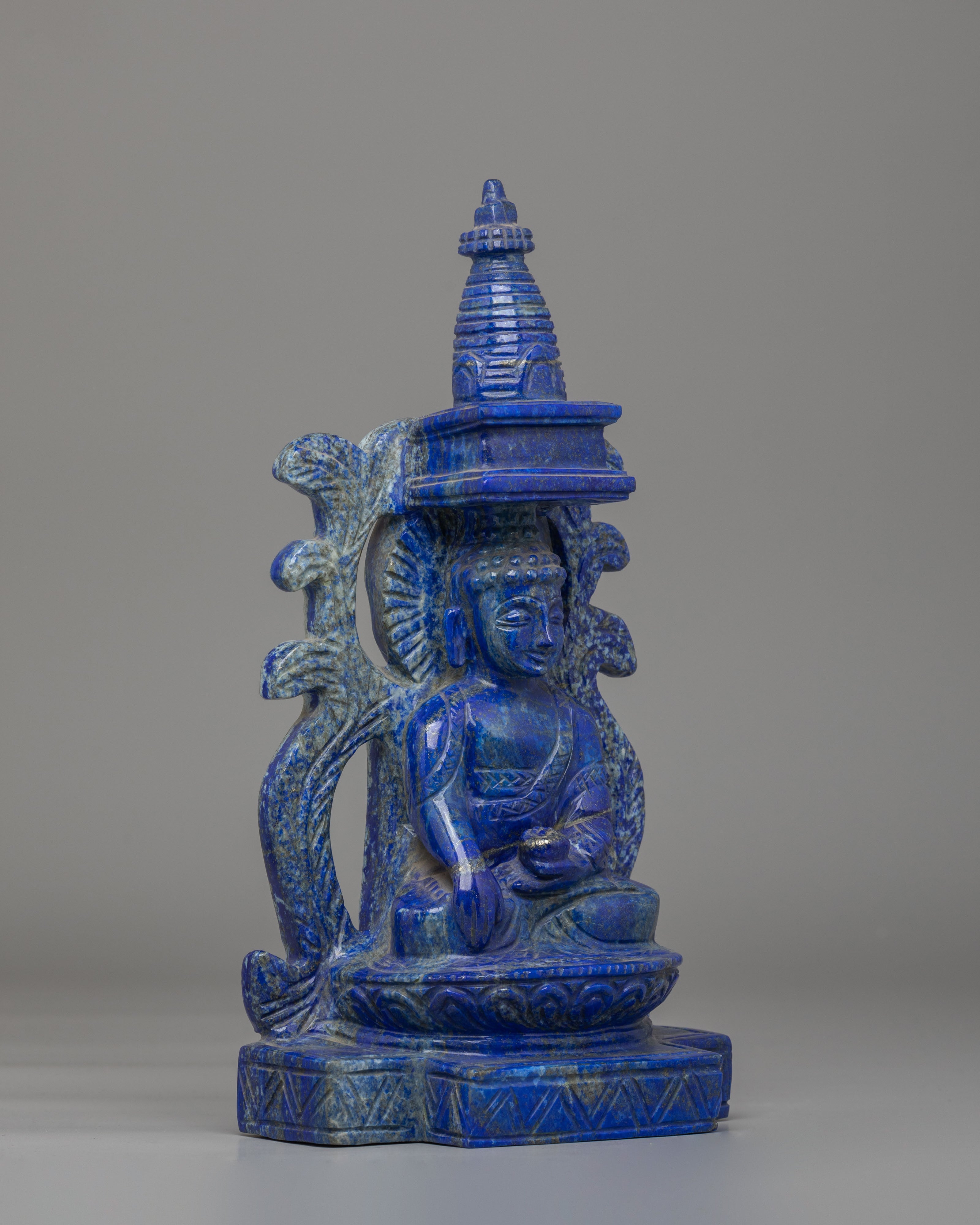 Spiritual Shakyamuni Buddha Deity Sculpture | Traditional Tibetan Buddhist Artwork