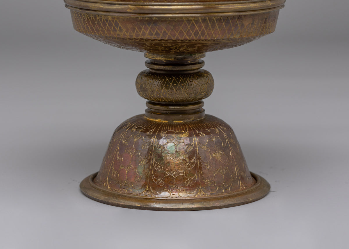 Ceremonial Butter Lamp | Tibetan Meditation & Altar Decor