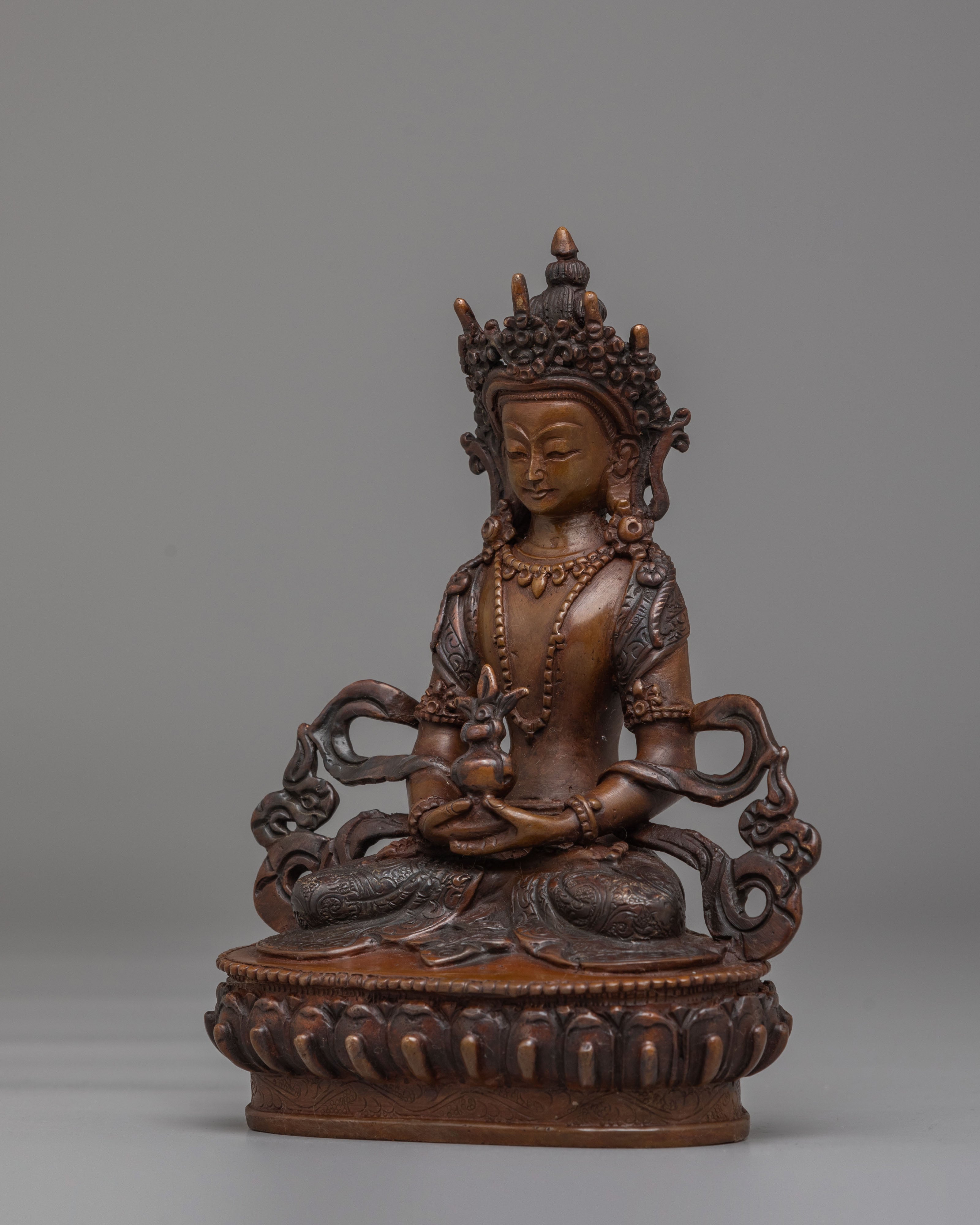 Handmade Amitayus Statue for Long Life | Buddhist Deity of Infinite Life