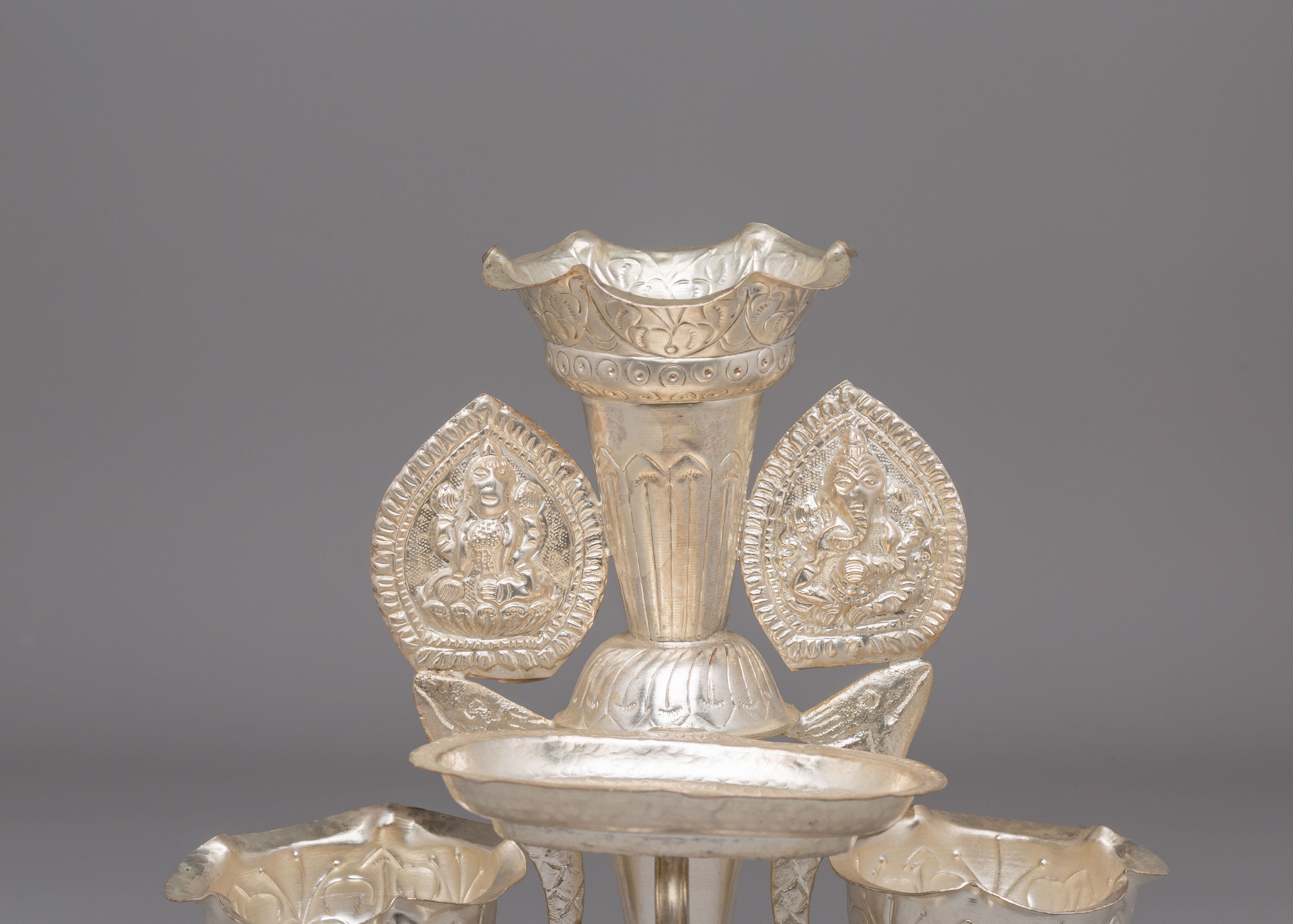 Spiritual Handcrafted Tikadani | Carved Ganesh & Laxmi for Blessings & Prosperity