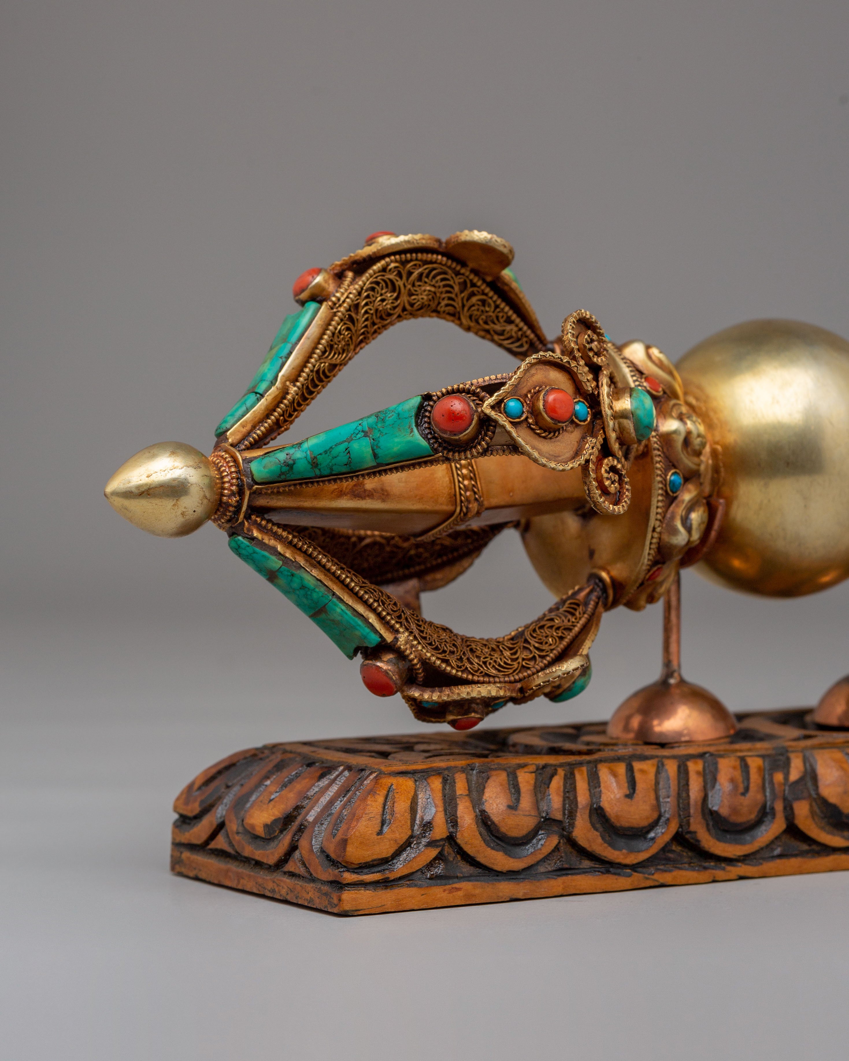 Buddhist Shrine Vajra With Stand | Symbol of Protection & Strength