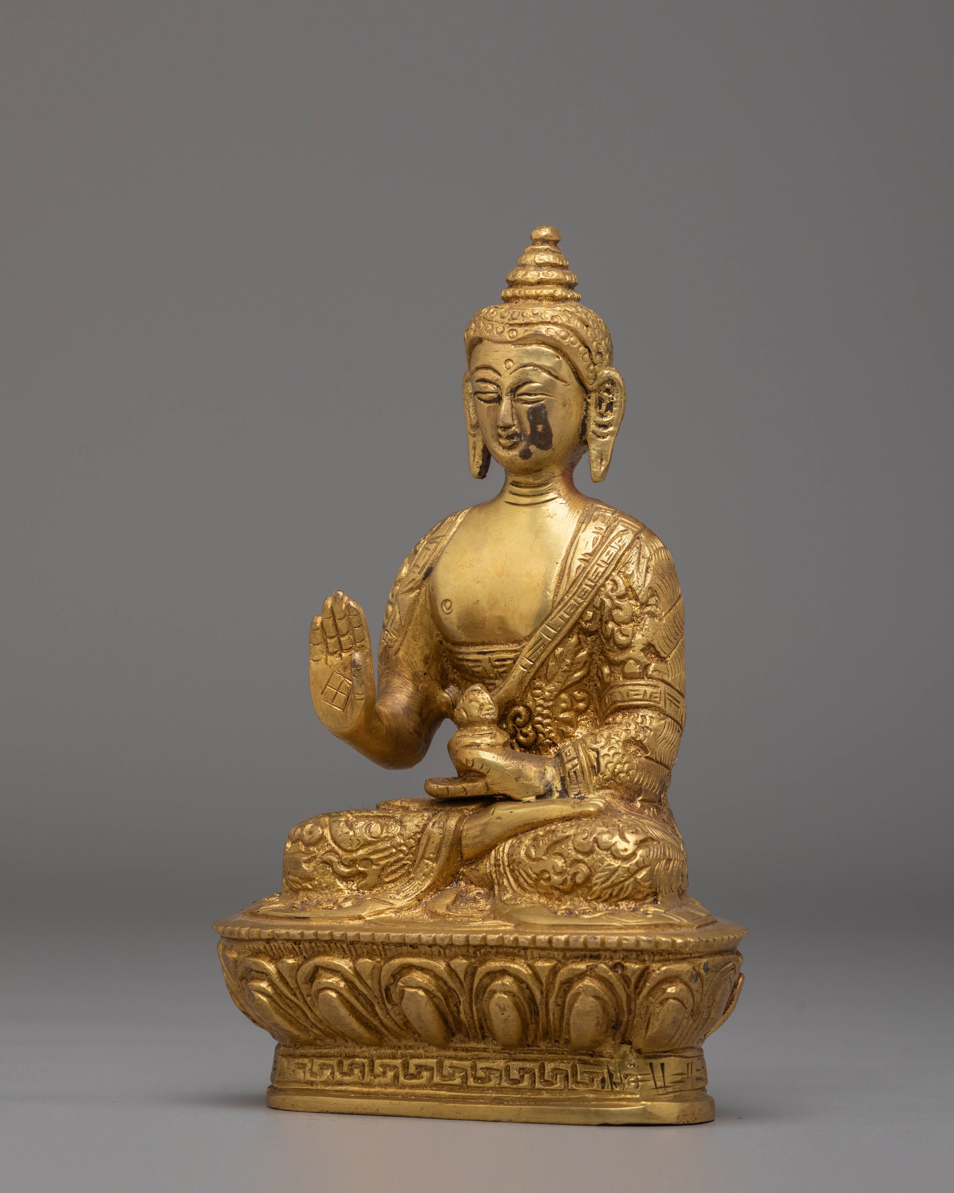 Handmade Amogasiddhi Buddha Statue | Symbol of Fearlessness and Enlightened Action