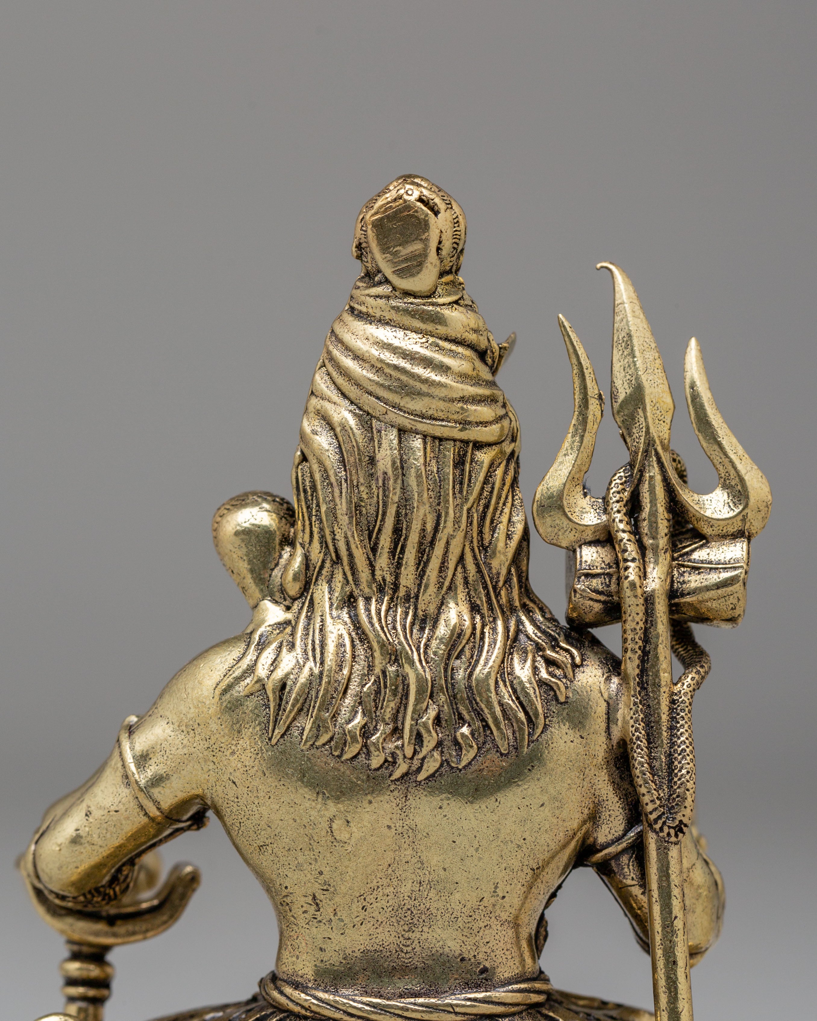 Handcrafted Lord Shiva With Trishul Statue | Hindu God Sculpture