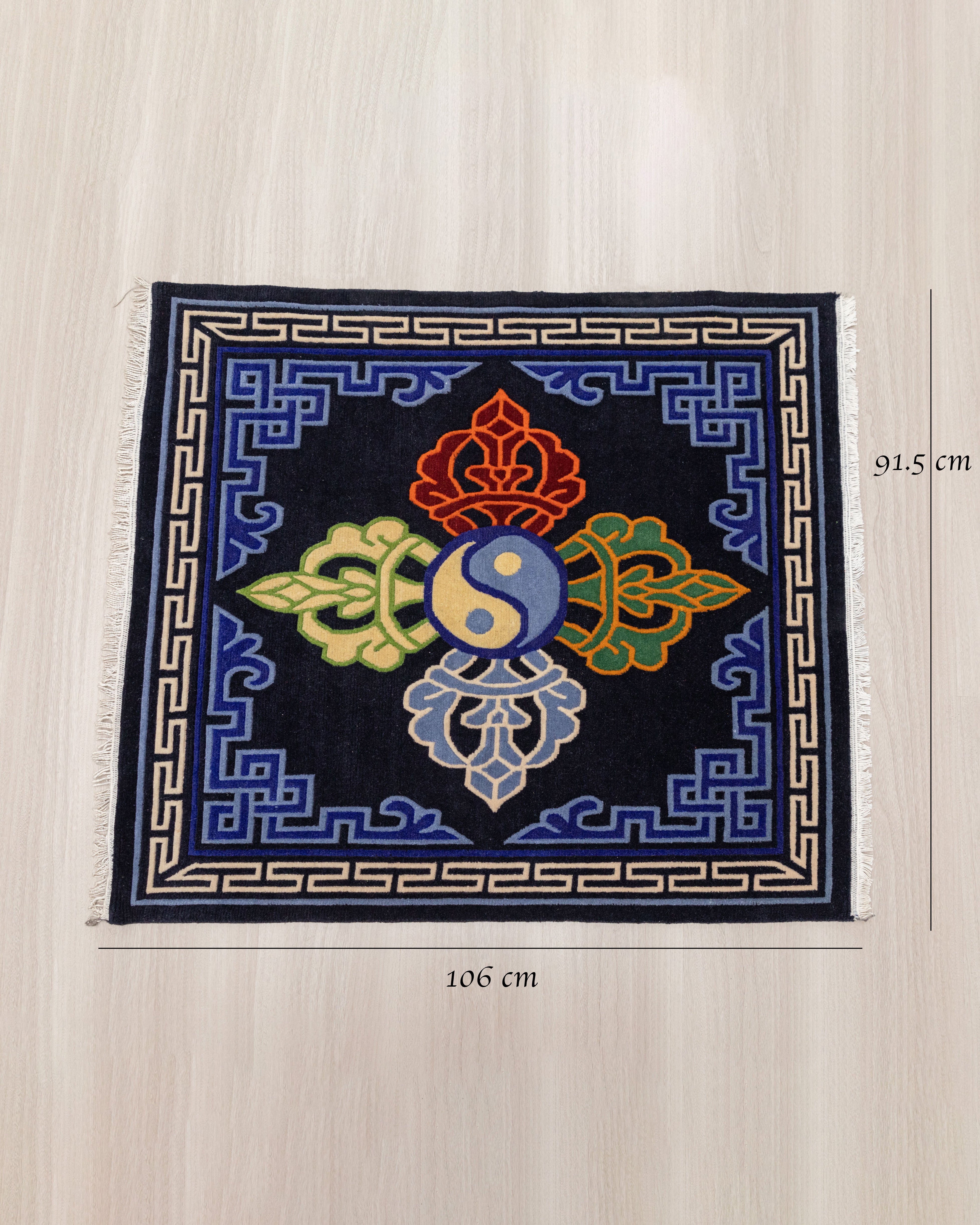 Handmade Tibetan Wool Rug |  Buddhist Art