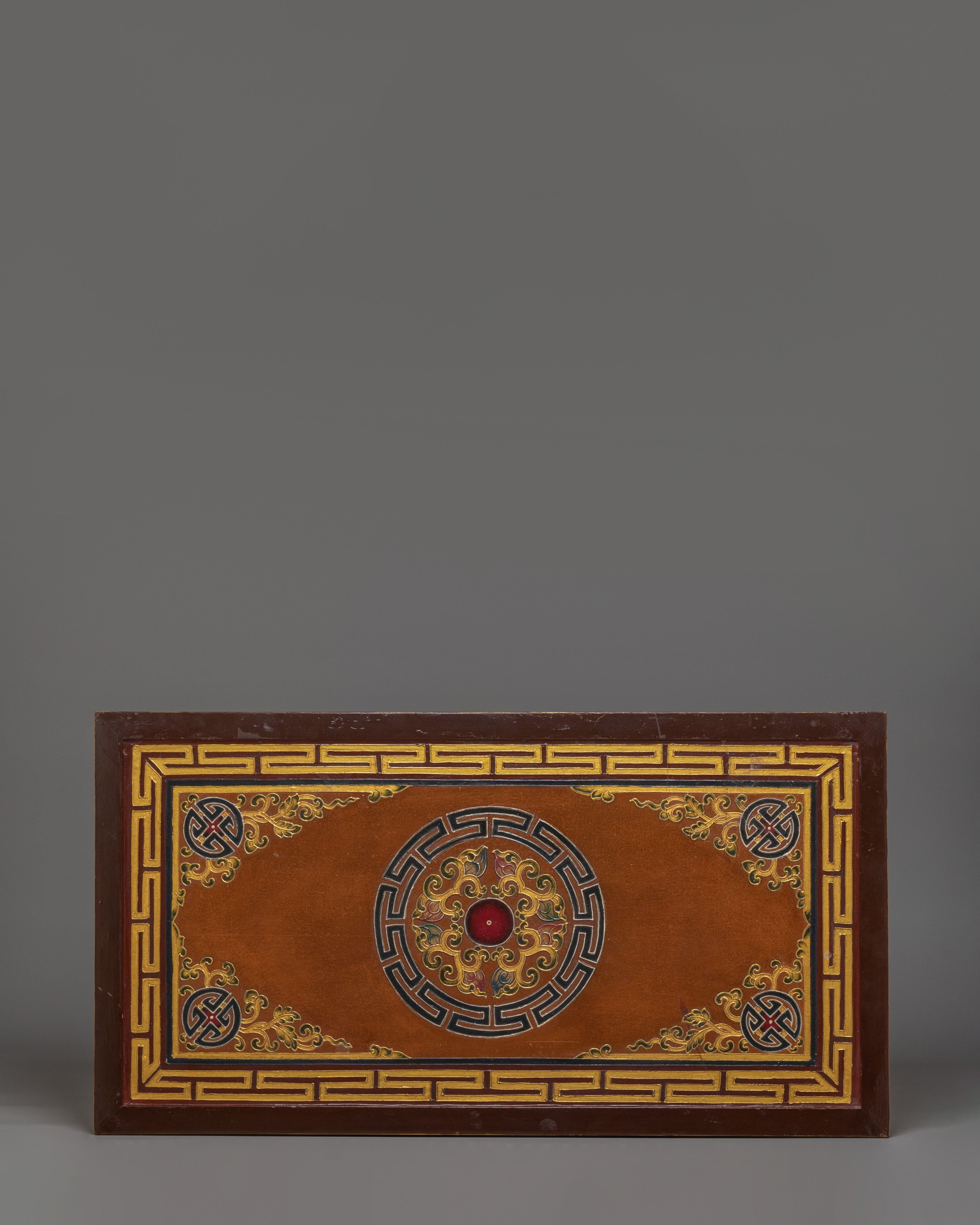 Himalayan Tibetan Folding Table | Handcrafted Wooden Table
