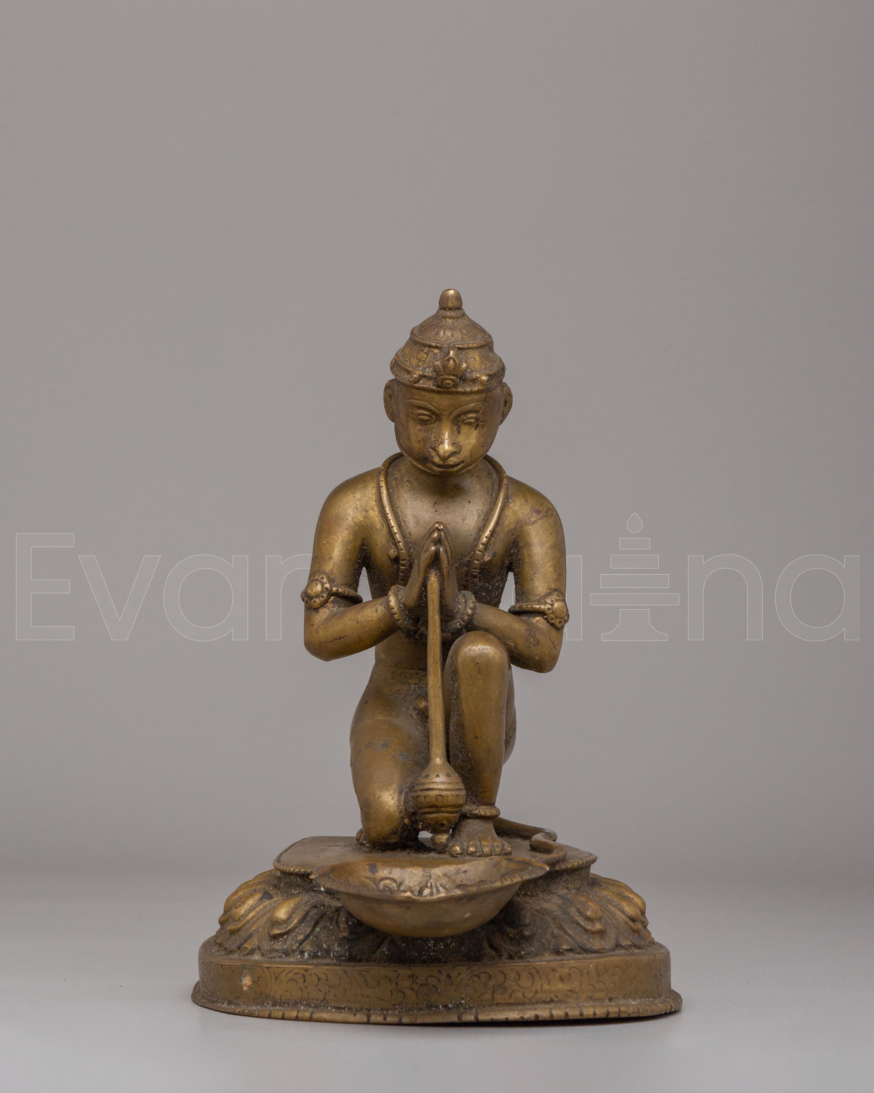 Hanuman Oil Lamp For Altar