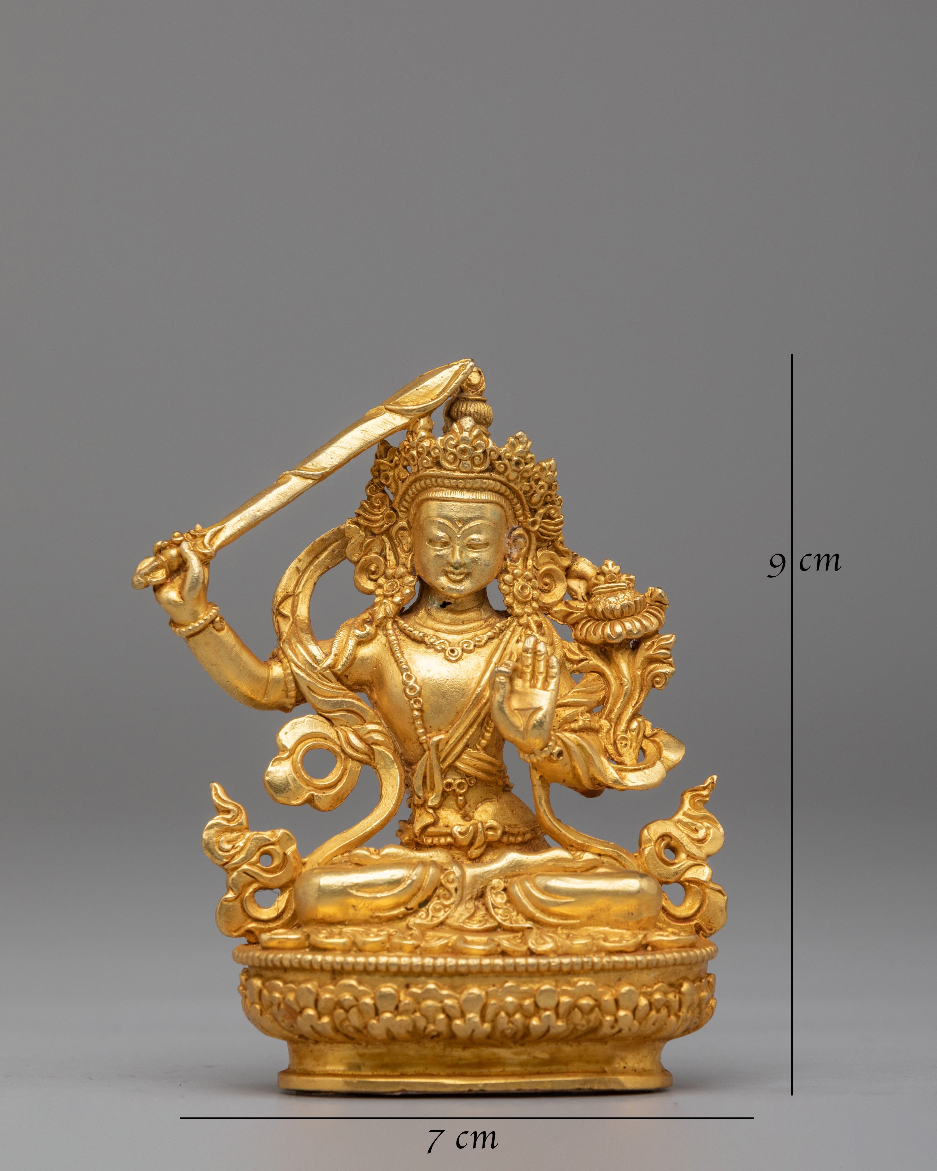Himalayan Buddhist Wisdom Deity Statue | Manjushri Decor