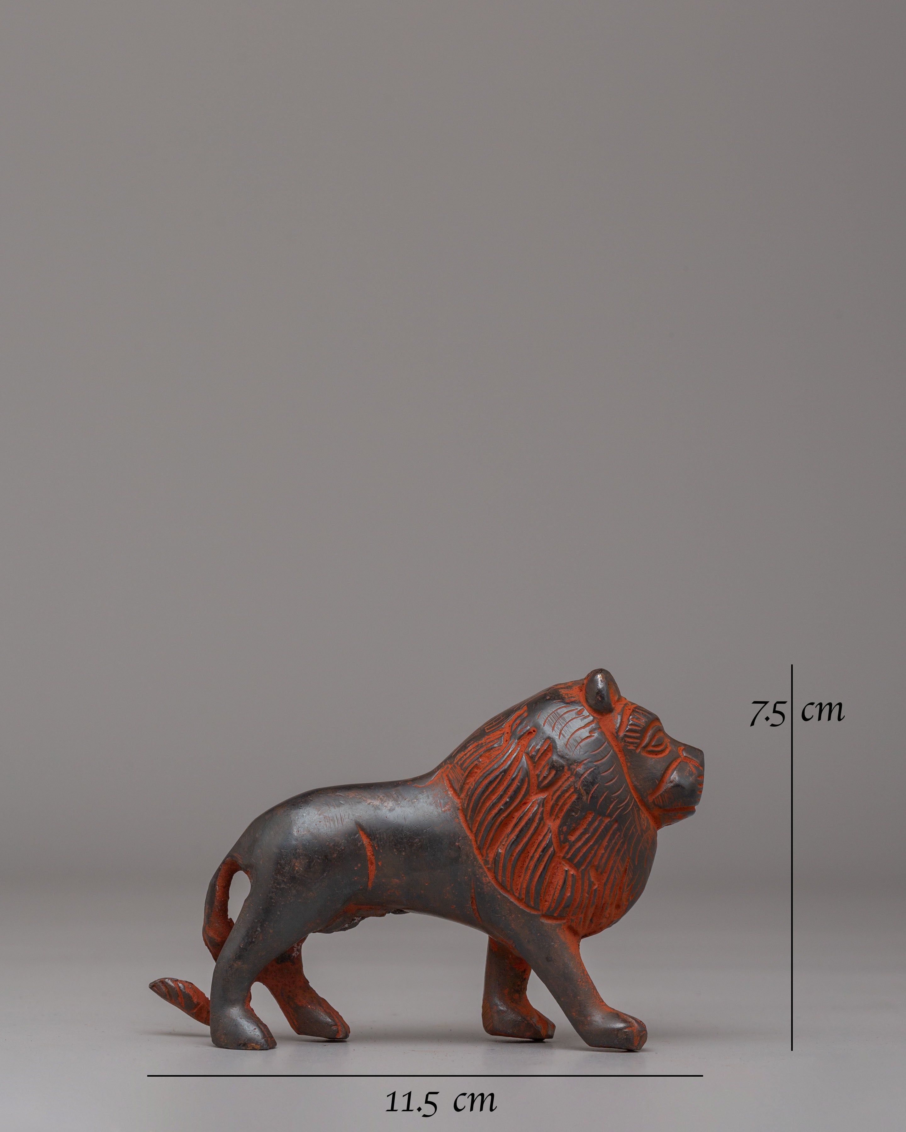 Traditional Lion | Hand Carved Wooden Lion