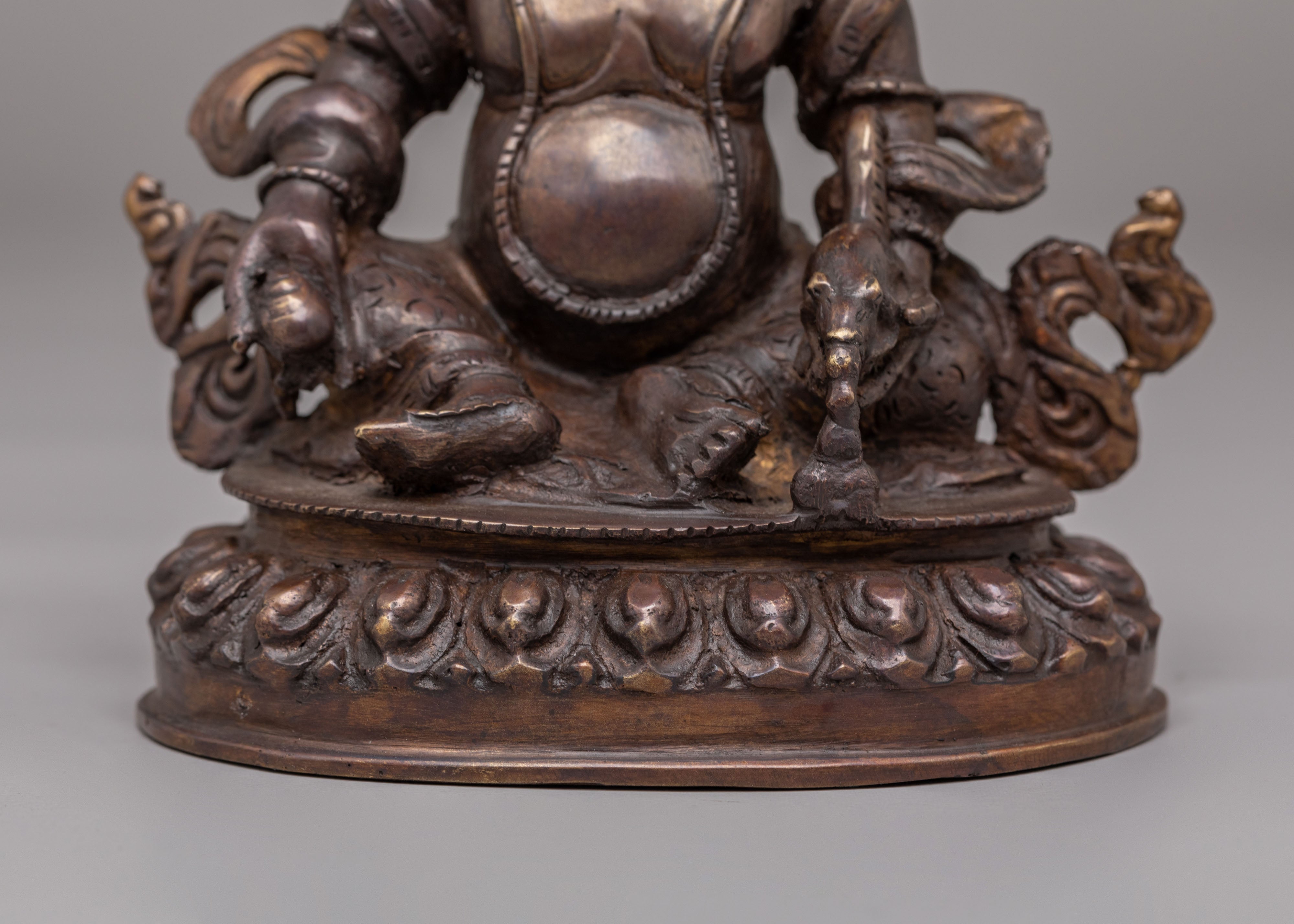 Tibetan Altar Dzambhala Deity Statue | Wealth Deity Decor