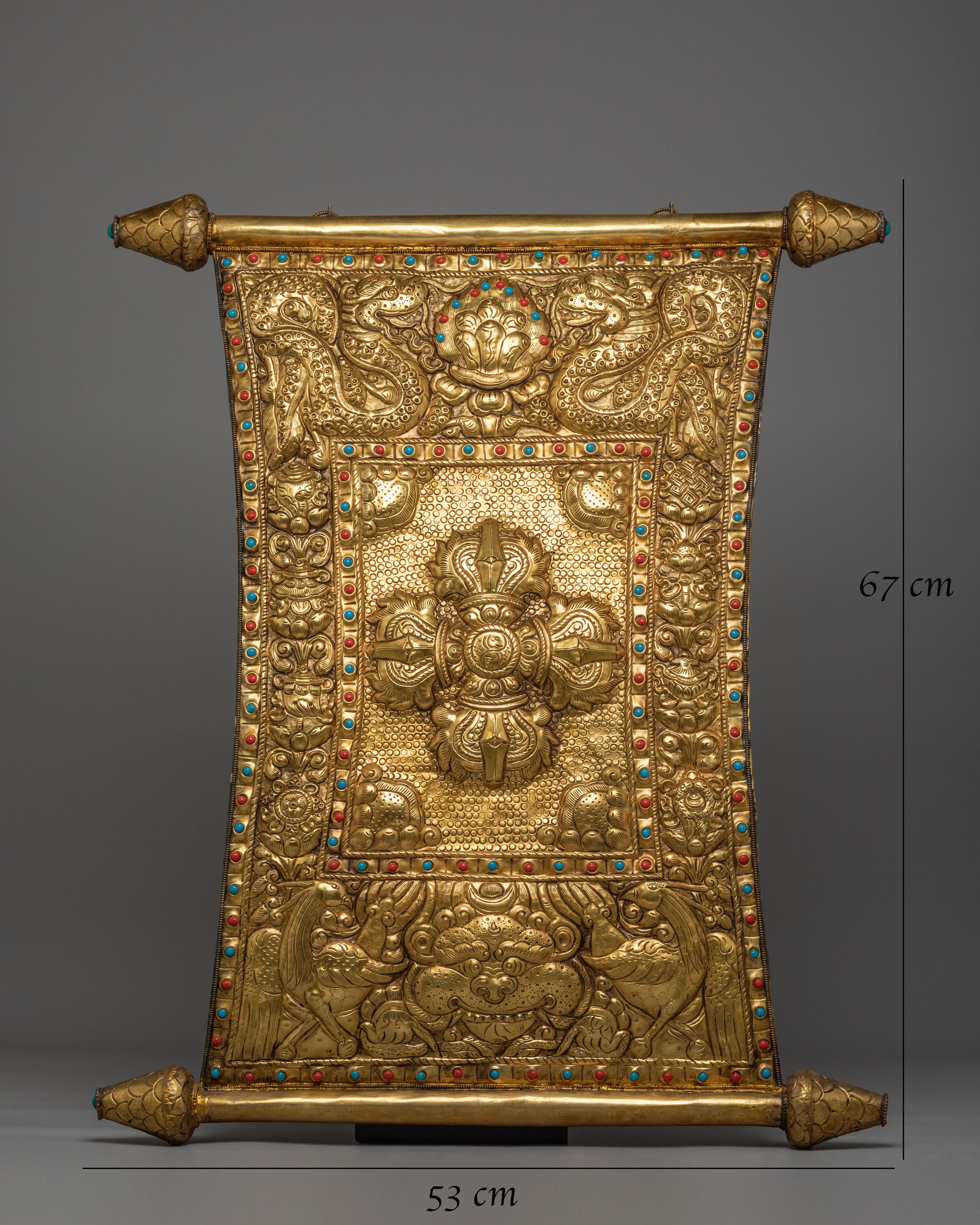 Buddhist Bishwo Vajra Wall Hanging | Tibetan Dorje Wall Art