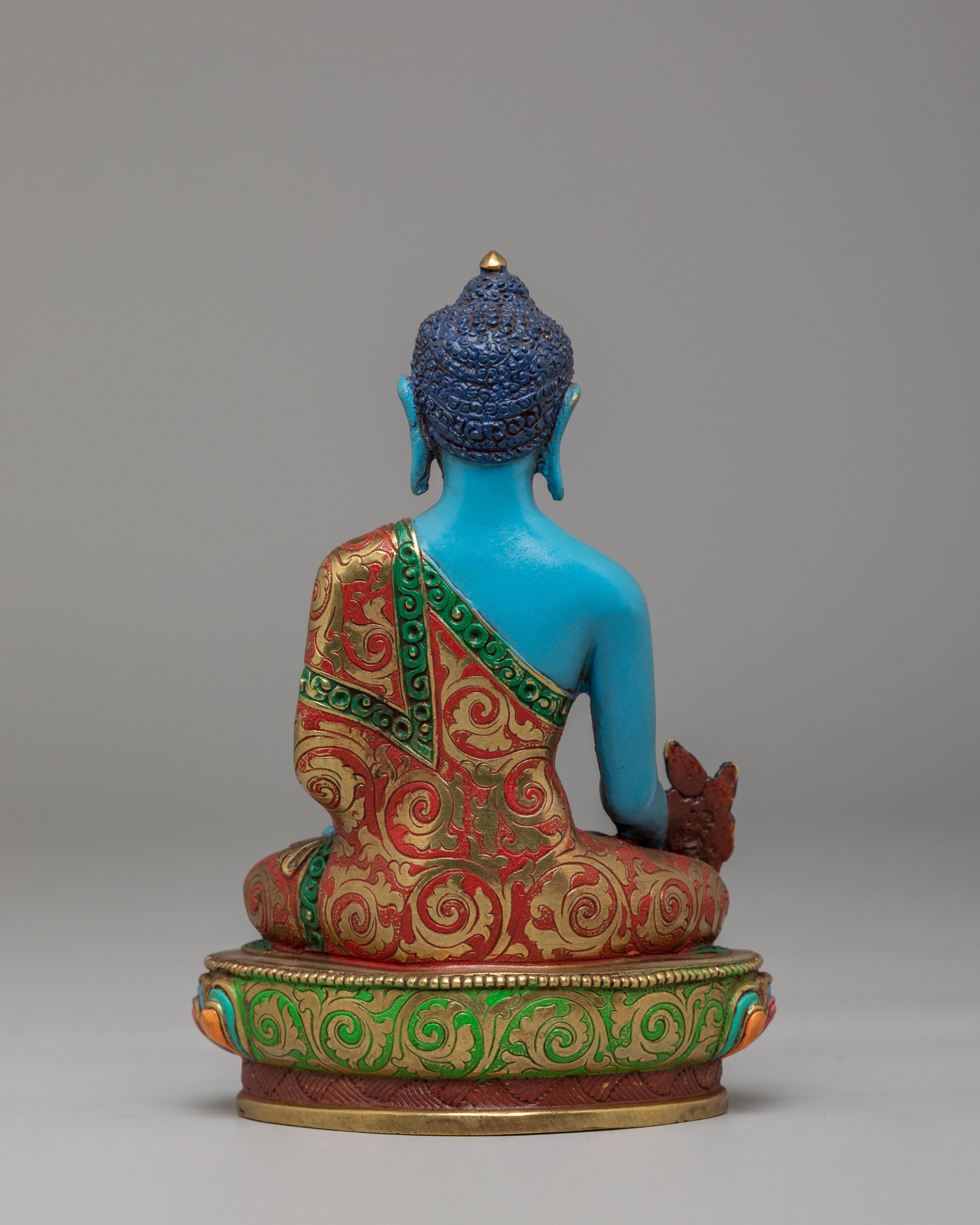 Sacred Himalayan Medicine Buddha Sculpture | Tibetan Healing Art