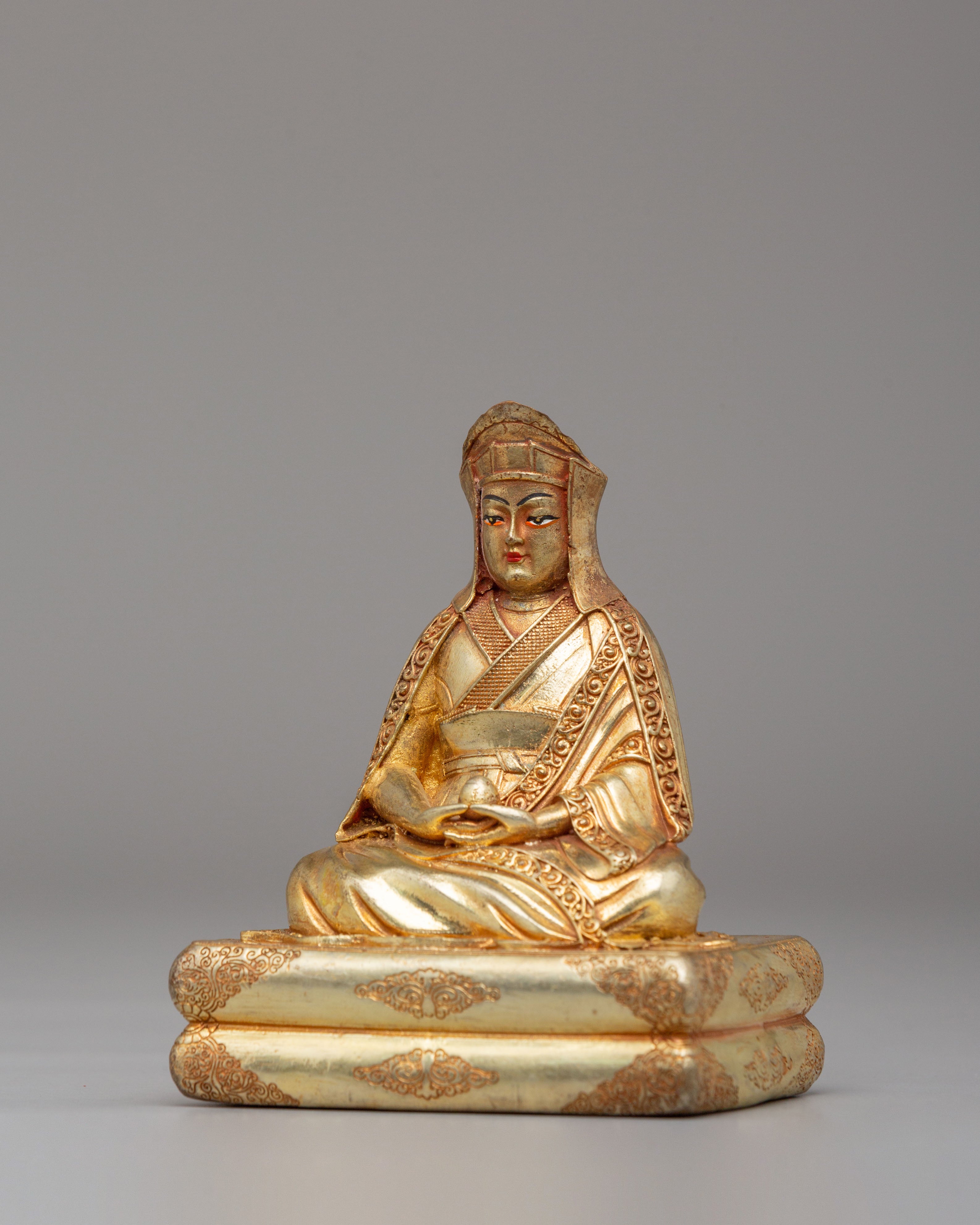 Buddhist Teacher Marpa Sculpture | Marpa Statue for Altar and Meditation