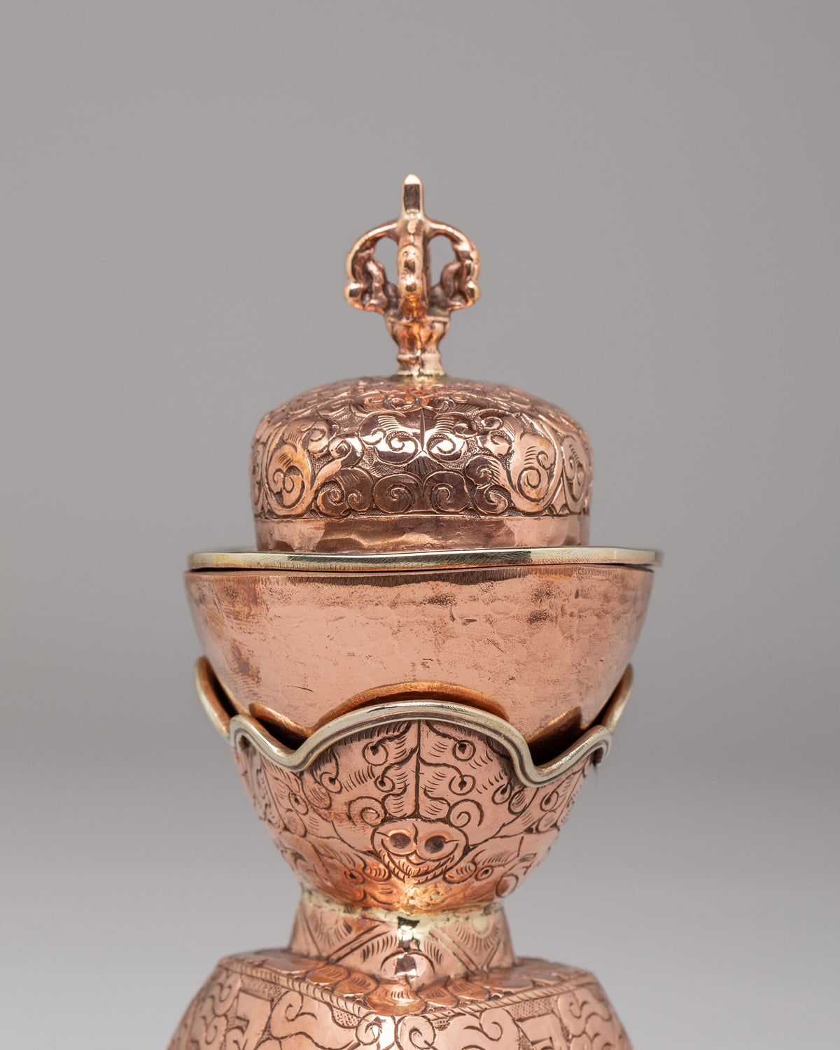 Spiritual Kapala Skull Cup | Tibetan Ritual Offering Bowl