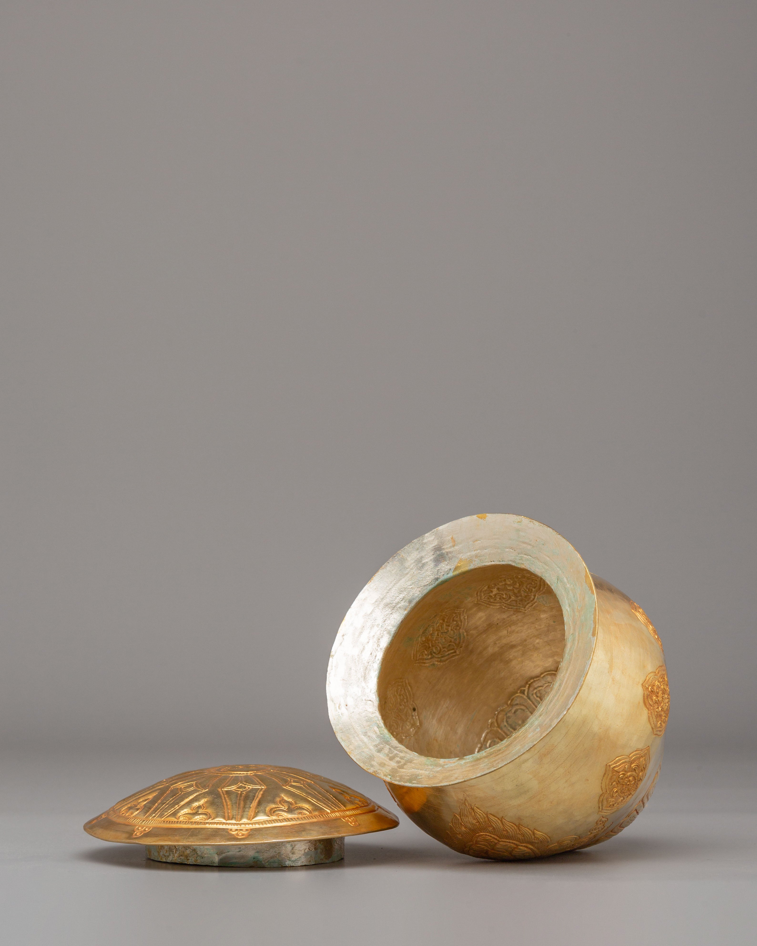Traditional Himalayan Kalash | Copper Sacred Offering Vase