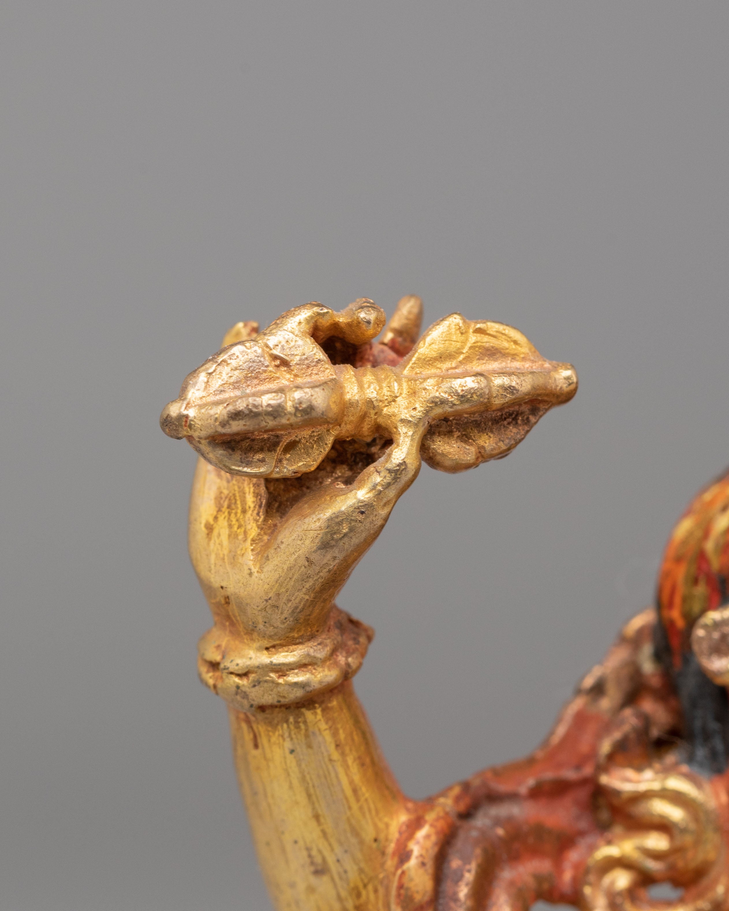 Himalayan Vajrapani Protector Deity Statue | Tibetan Protector Sculpture