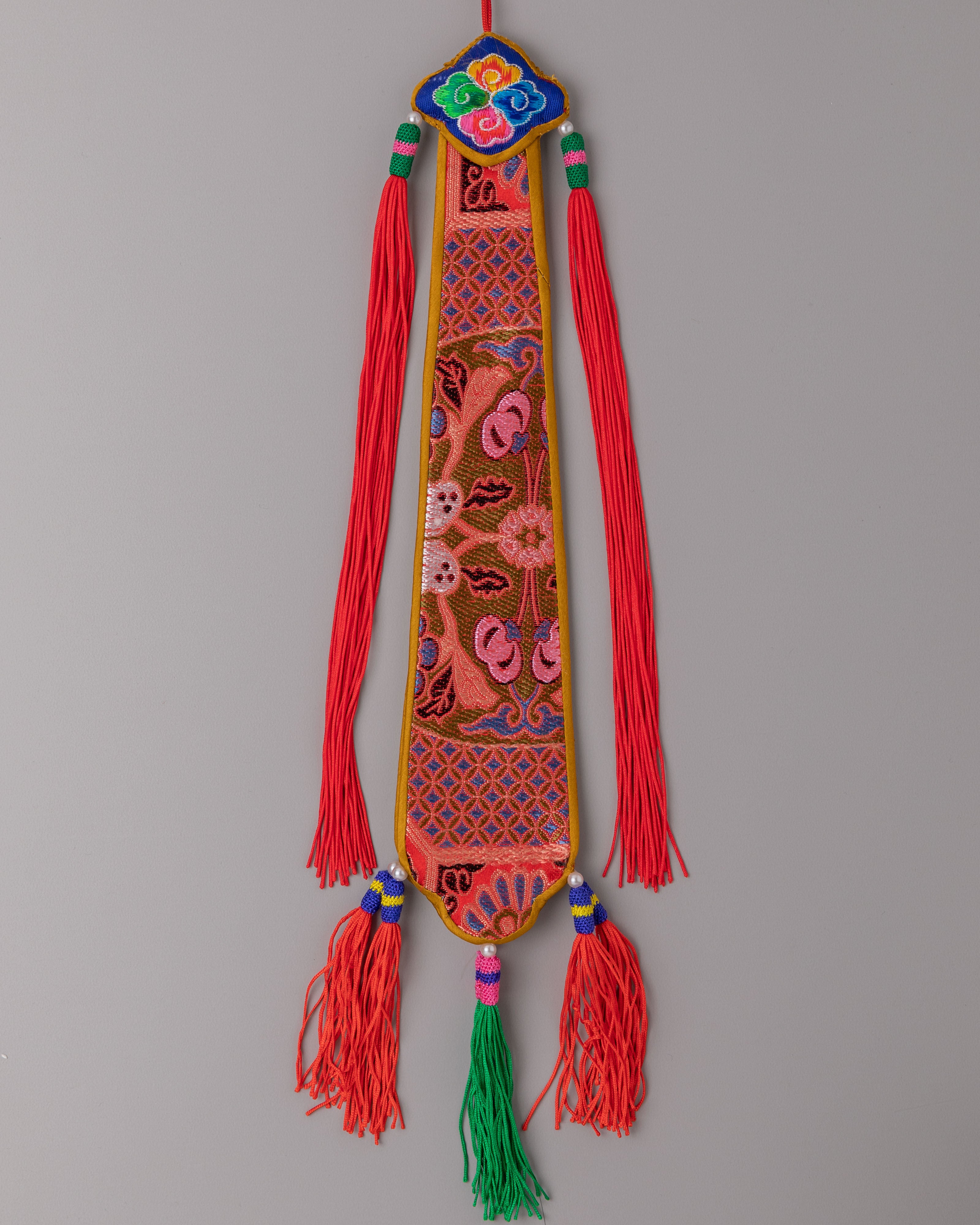 Tibetan Damaru Tail for Ritual Practice | Handcrafted Damaru Drum Accessory