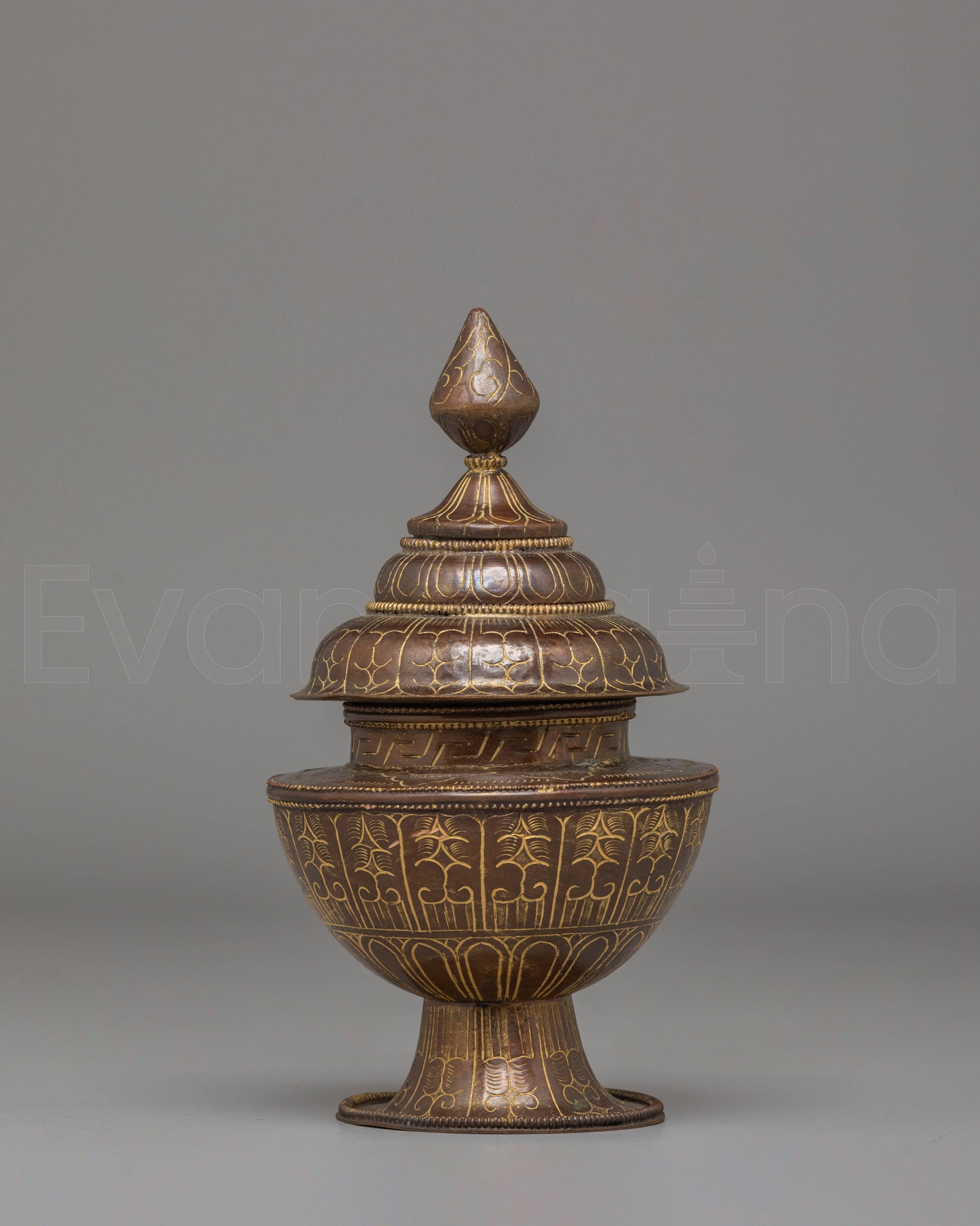 Handcrafted Buddhist Rice Pot 