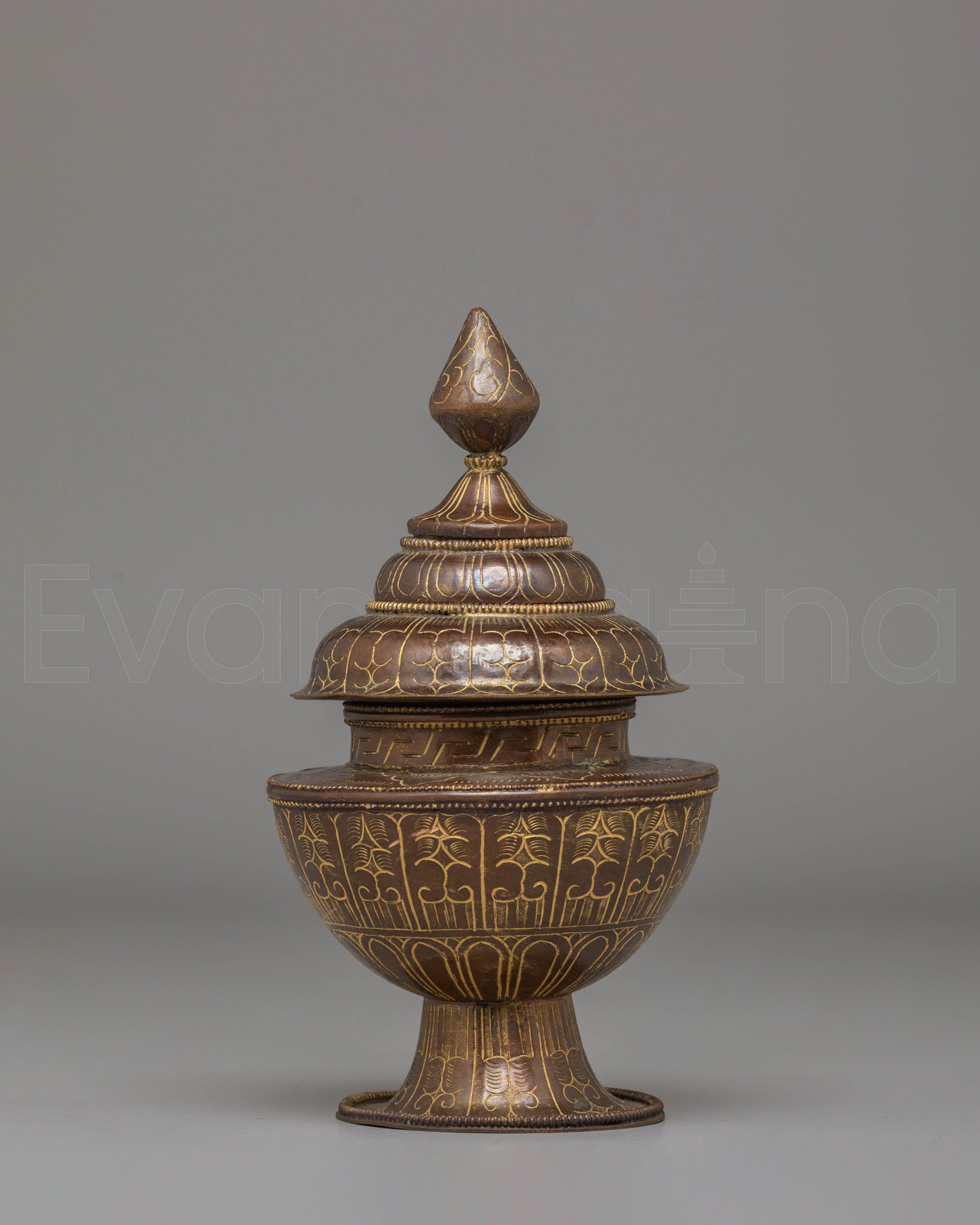 Handcrafted Buddhist Rice Pot 