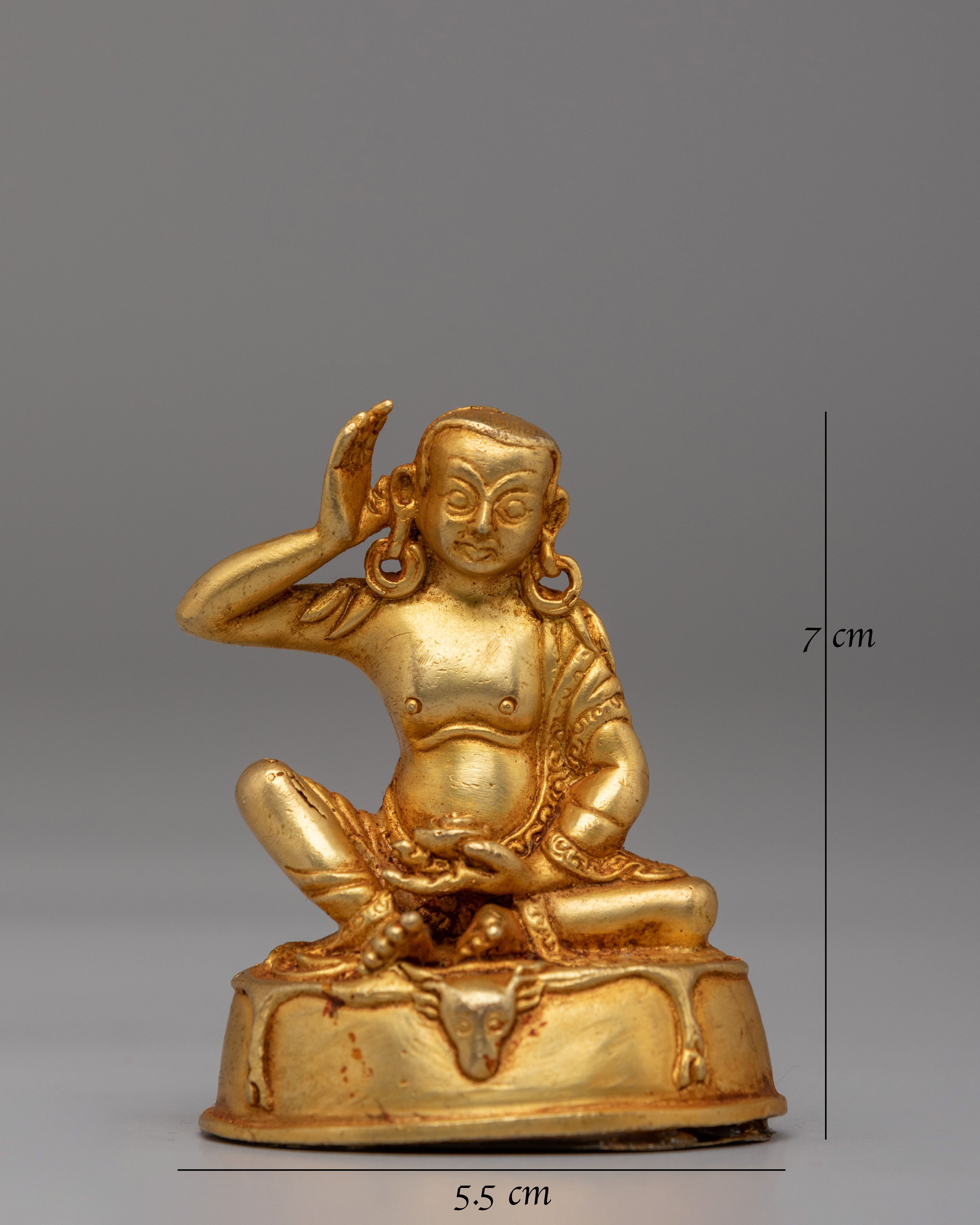Sacred Tibetan Milarepa Sculpture | Tibetan Meditation Deity