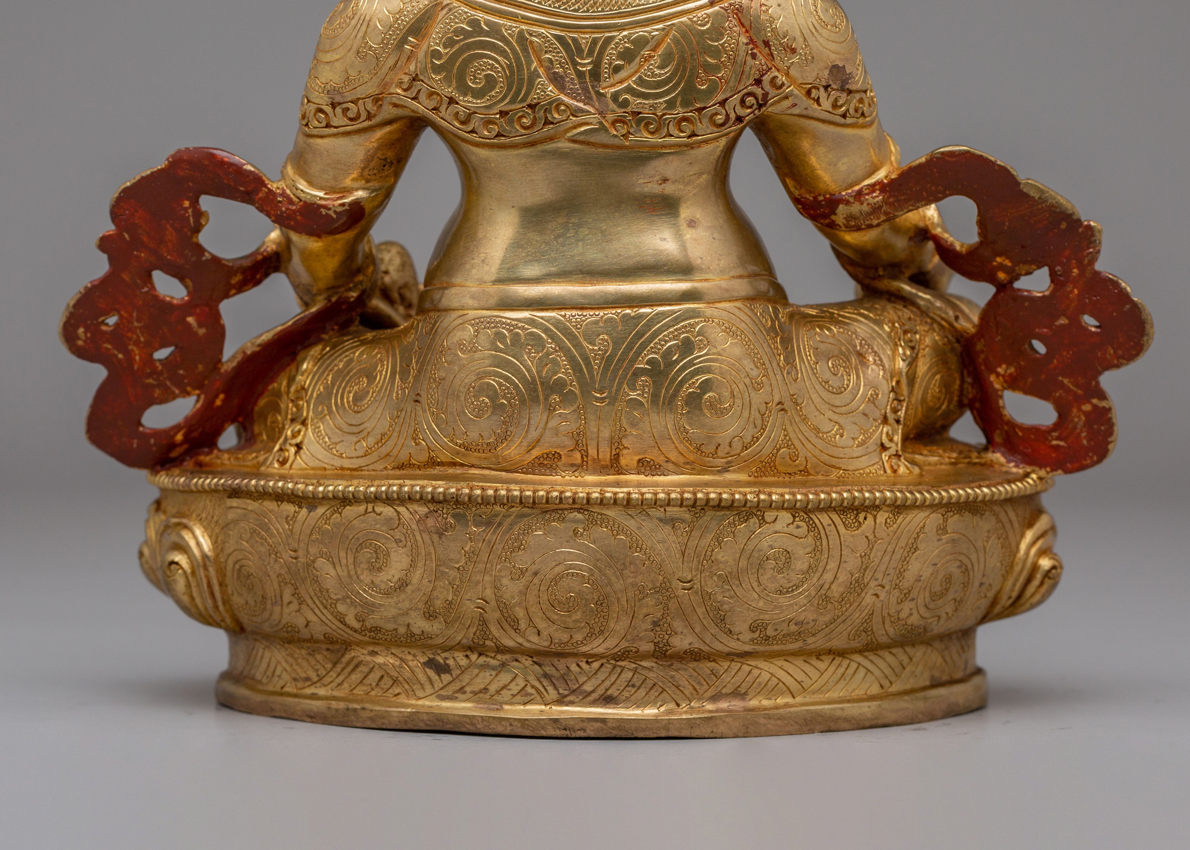Buddhist God of Wealth Dzambhala Statue | Gold-Plated Copper Artwork
