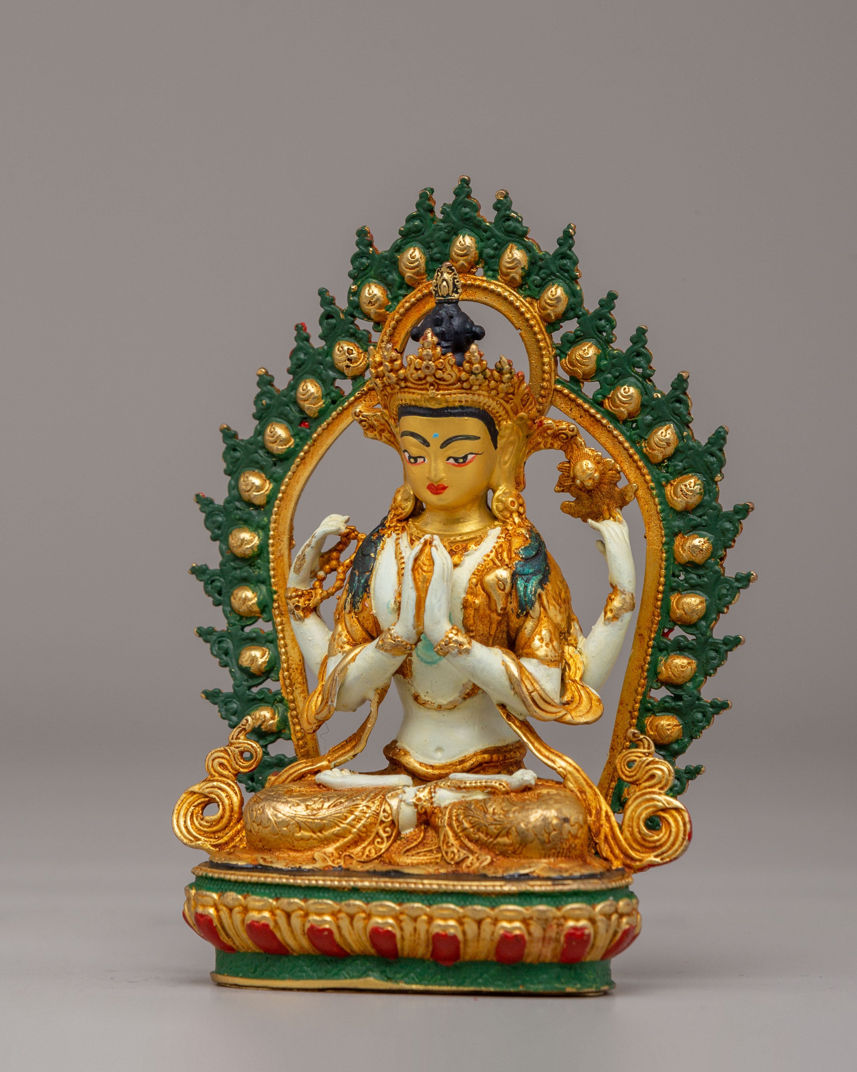 Handmade Chenrezig Avalokiteshvara Statue | Bodhisattva of Compassion