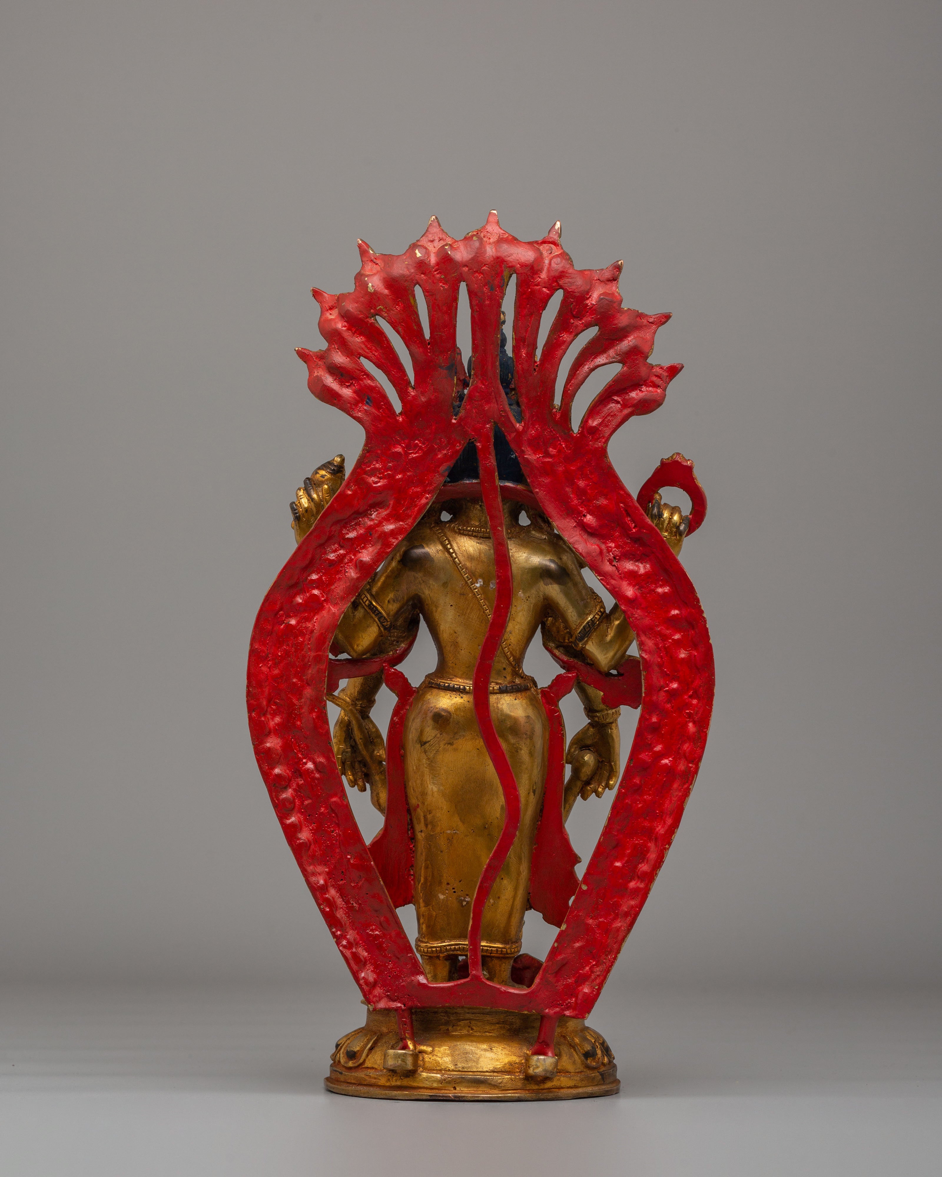 Sacred Vishnu Figurine | Handcrafted Copper Statue