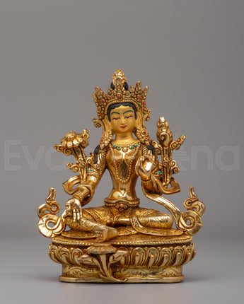 Green Tara Compassion Deity Statue