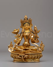 Green Tara Compassion Deity Statue