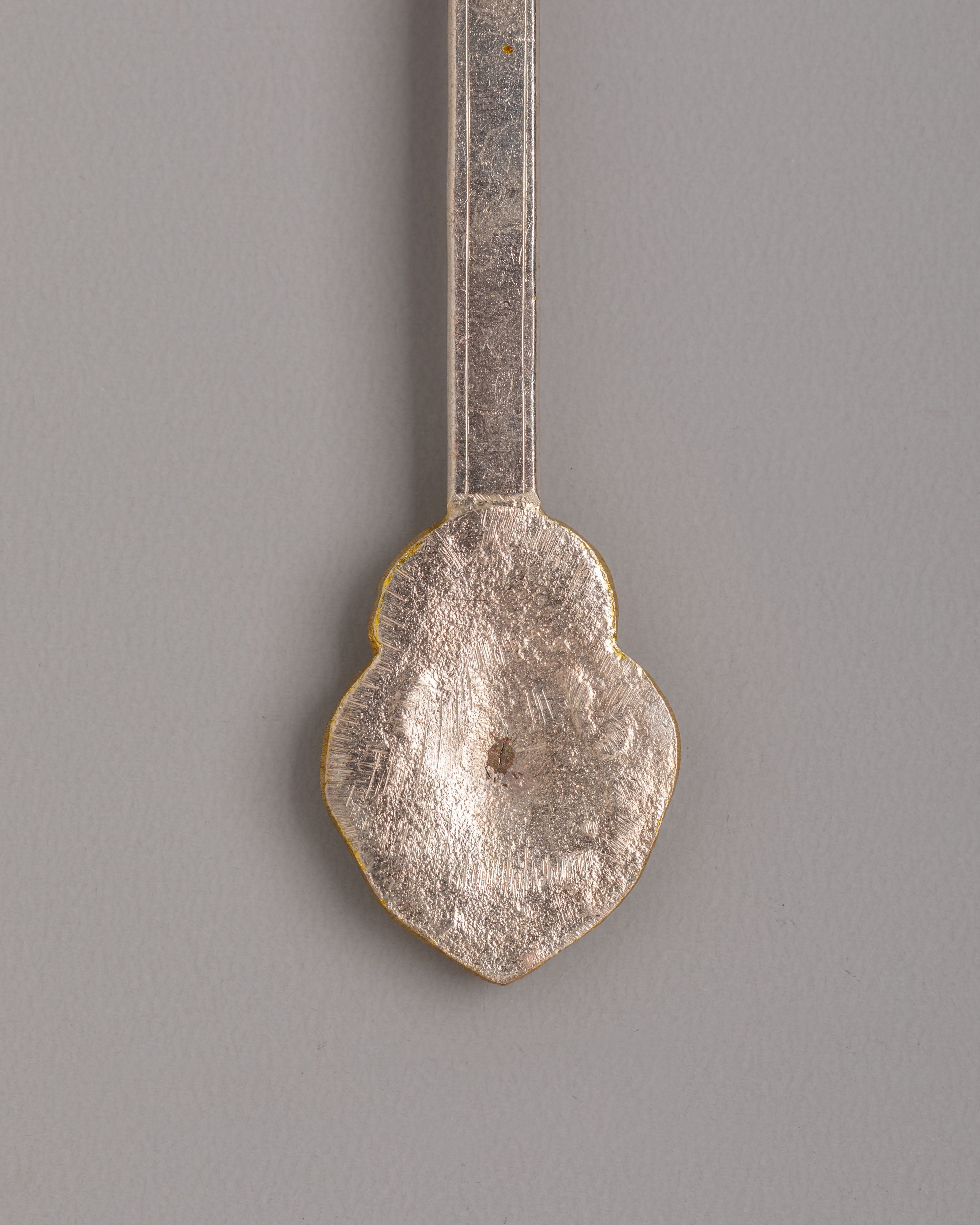 Handmade Spoon Set | Silver Gold Plated Ritual Tools for Altar and Meditation