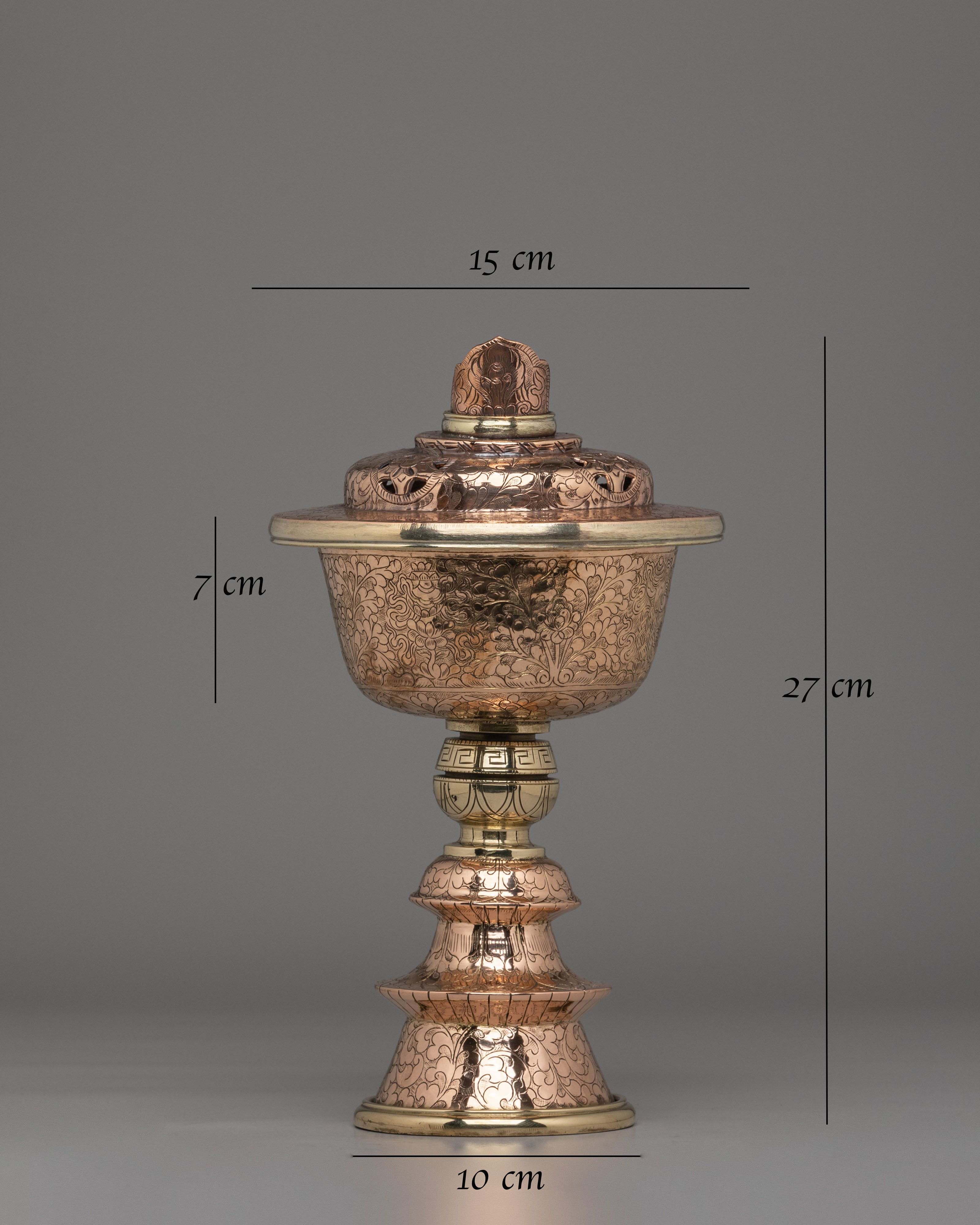 Handmade Altar Butter Lamp | Perfect for Meditation & Rituals