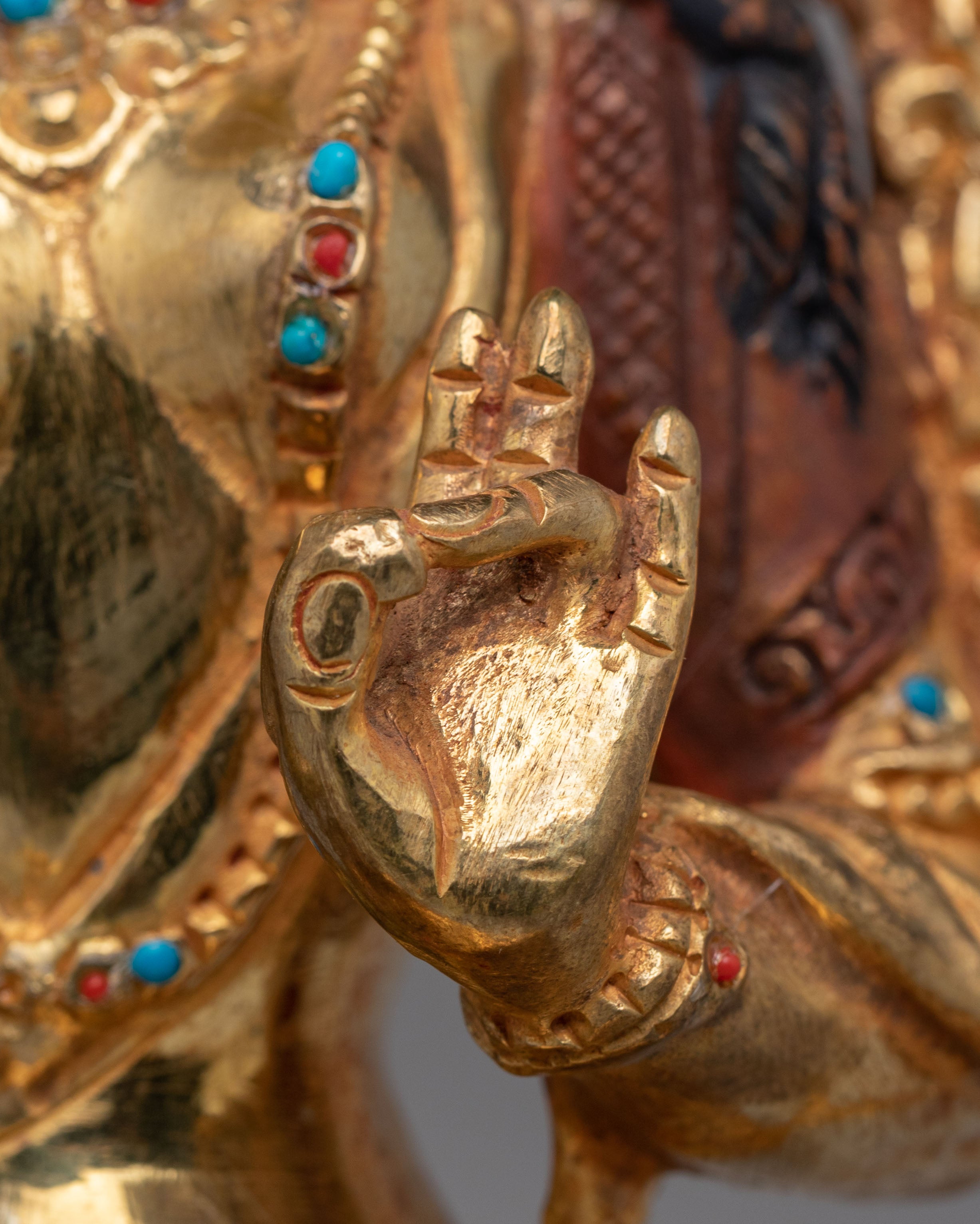 Buddhist Green Tara Deity Statue | Handmade Tibetan Art