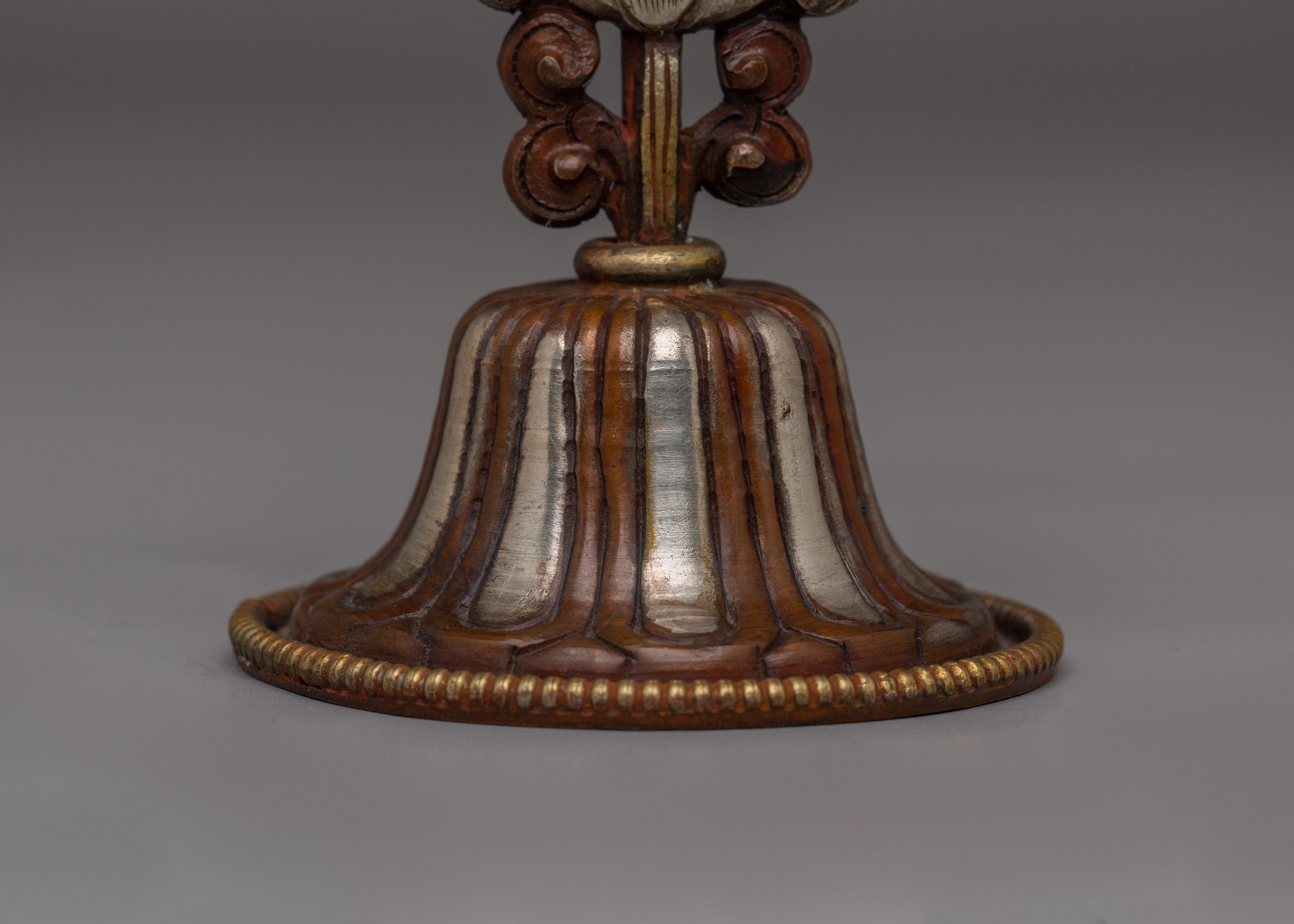Oxidized Copper Raja Rani Set | Elegant Copper and Gold-Plated Figurines