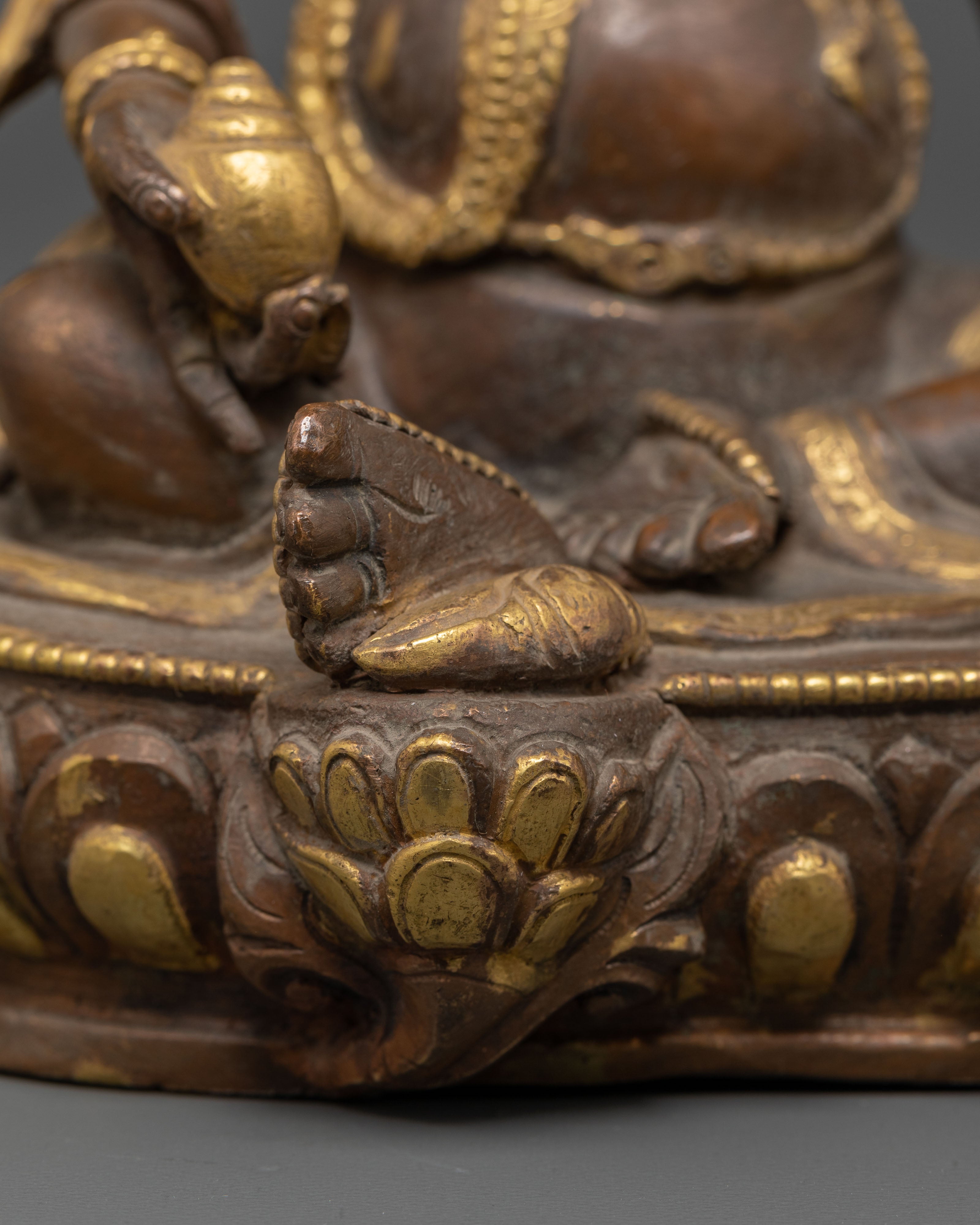 Spiritual Dzambhala Deity Statue | Wealth Deity Sculpture