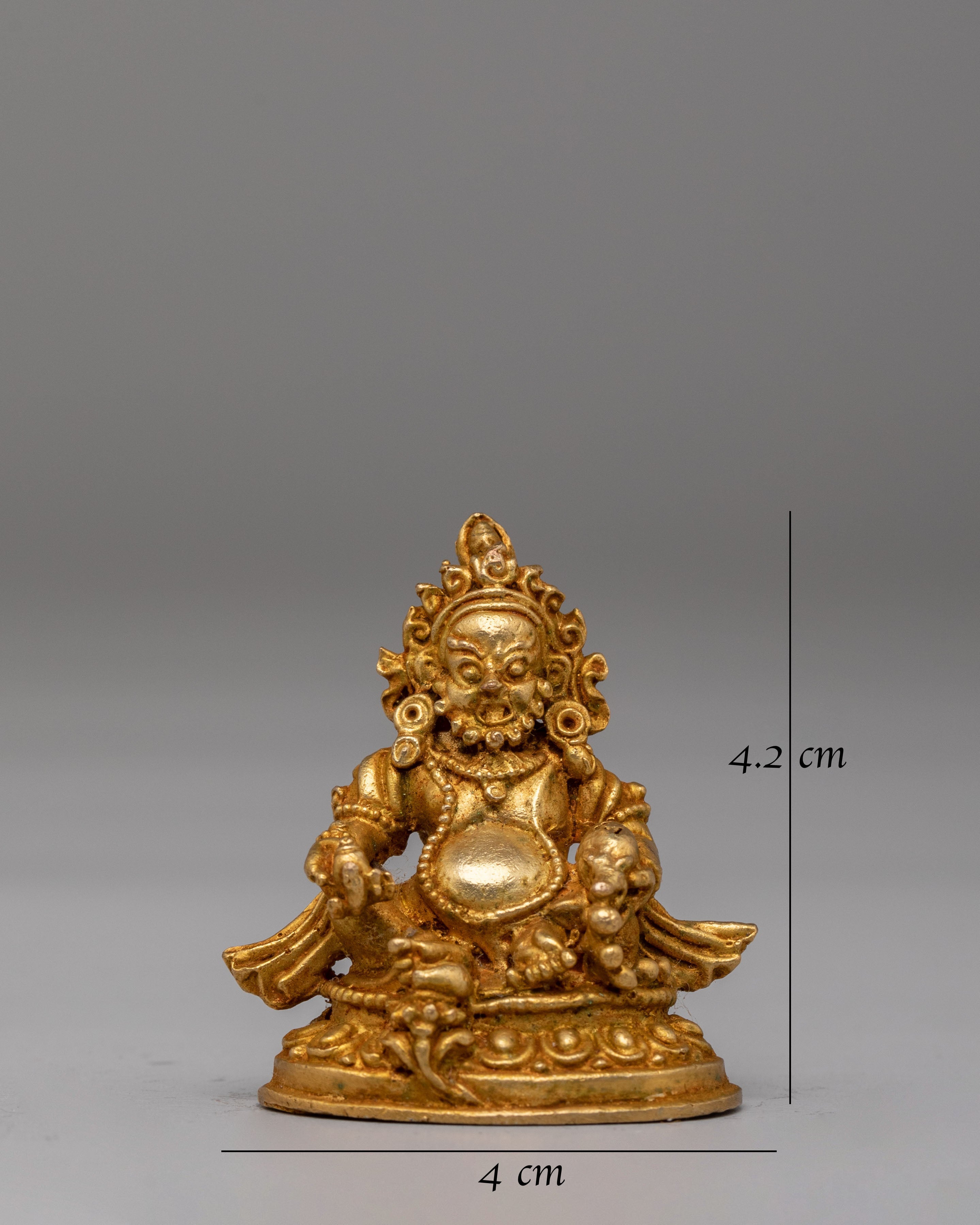 Spiritual Dzambhala Abundance Deity Statue | Tibetan Wealth Deity Figurine