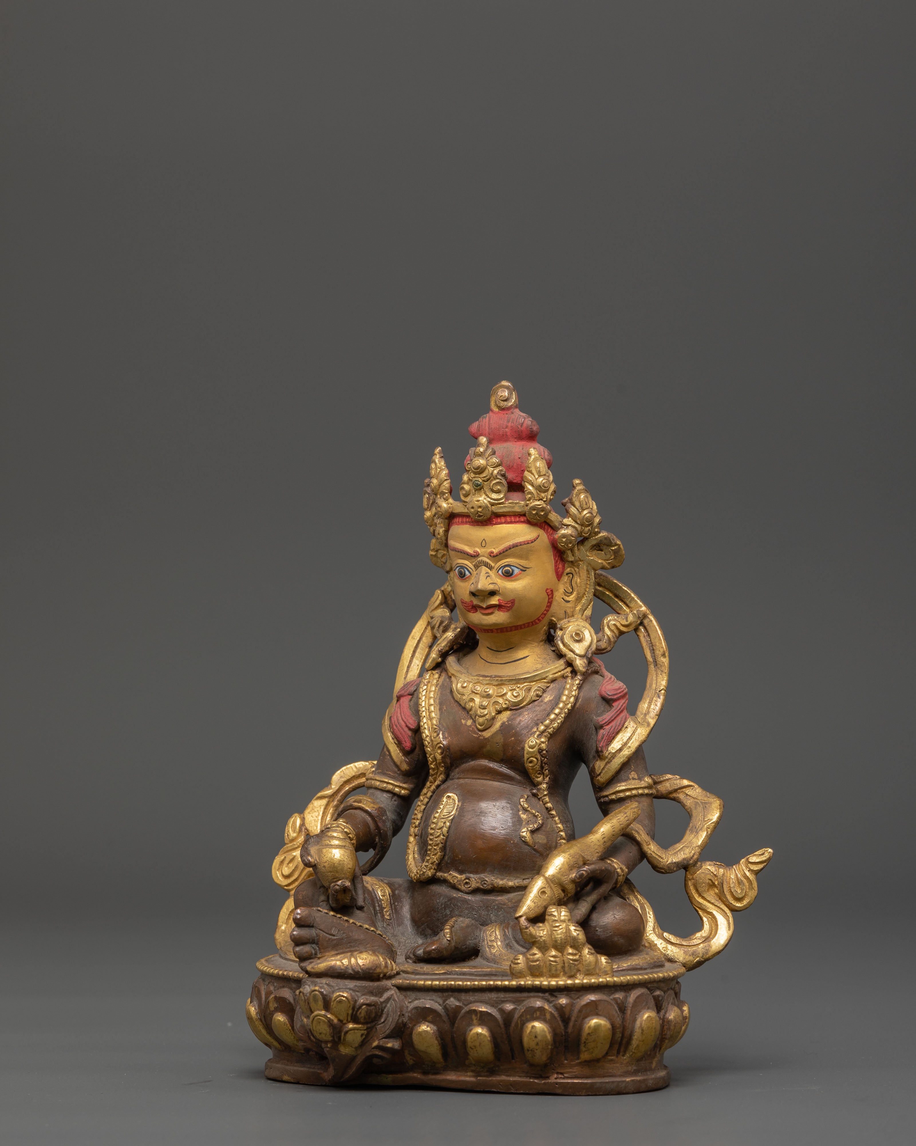 Spiritual Dzambhala Deity Statue | Wealth Deity Sculpture