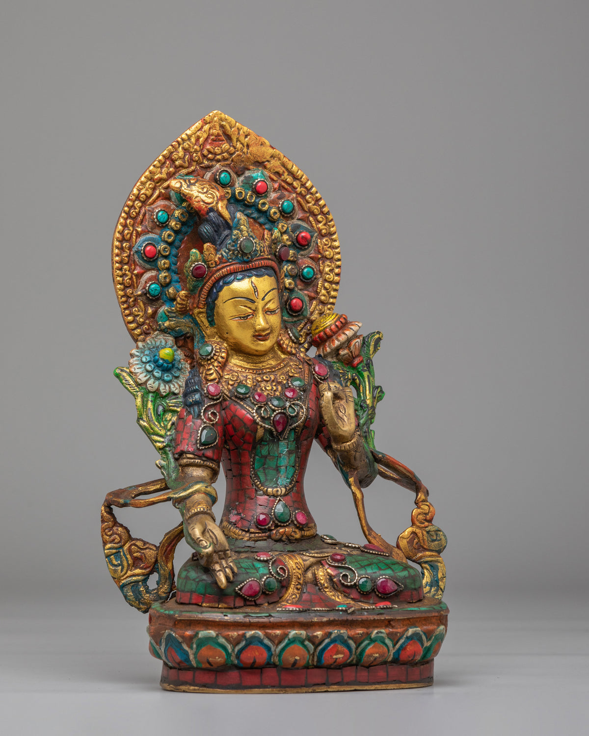 Spiritual Tibetan White Tara Statue | Symbol of Compassion