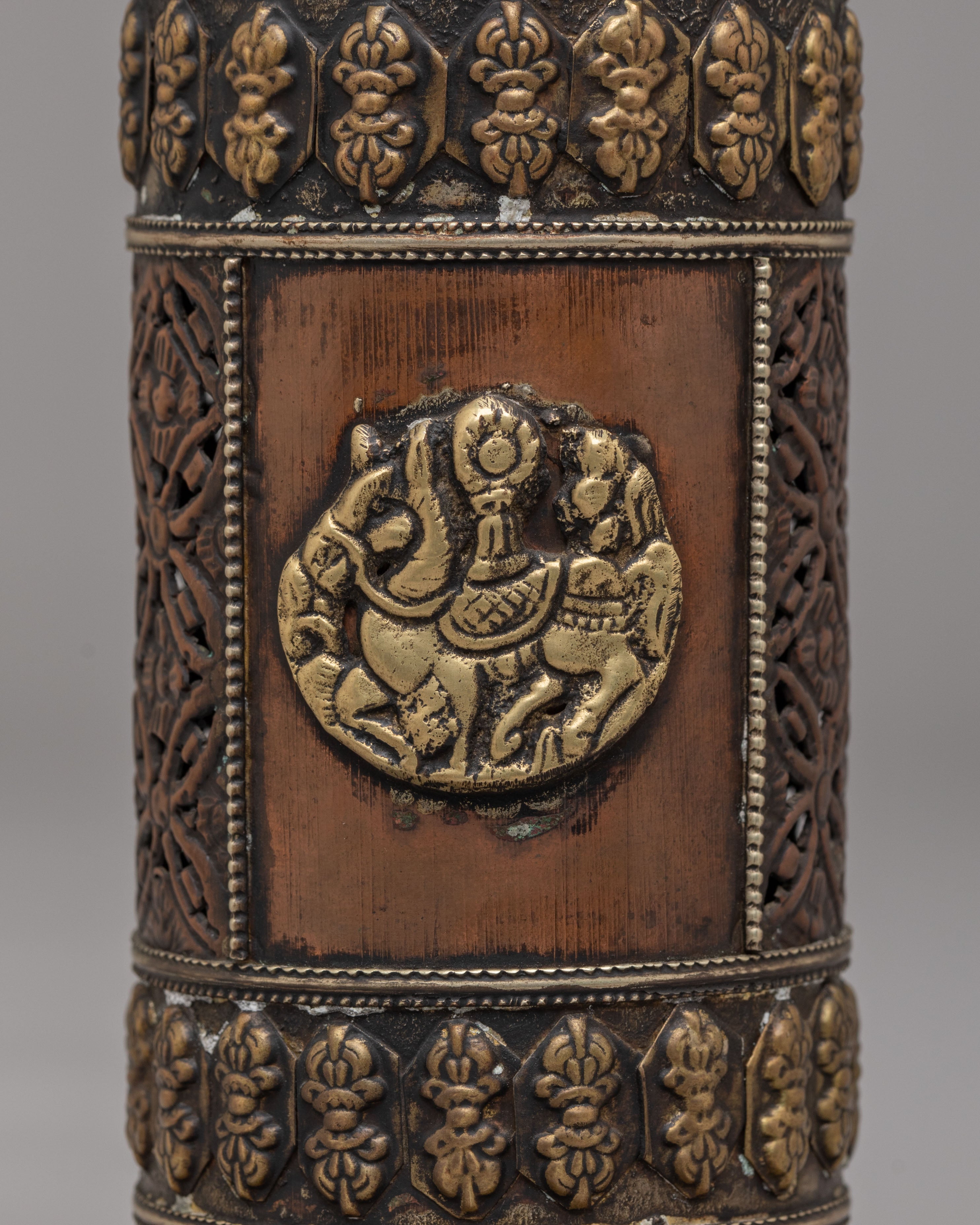 Buddhist Incense Holder | Handcrafted Gemstone Inlaid Holder