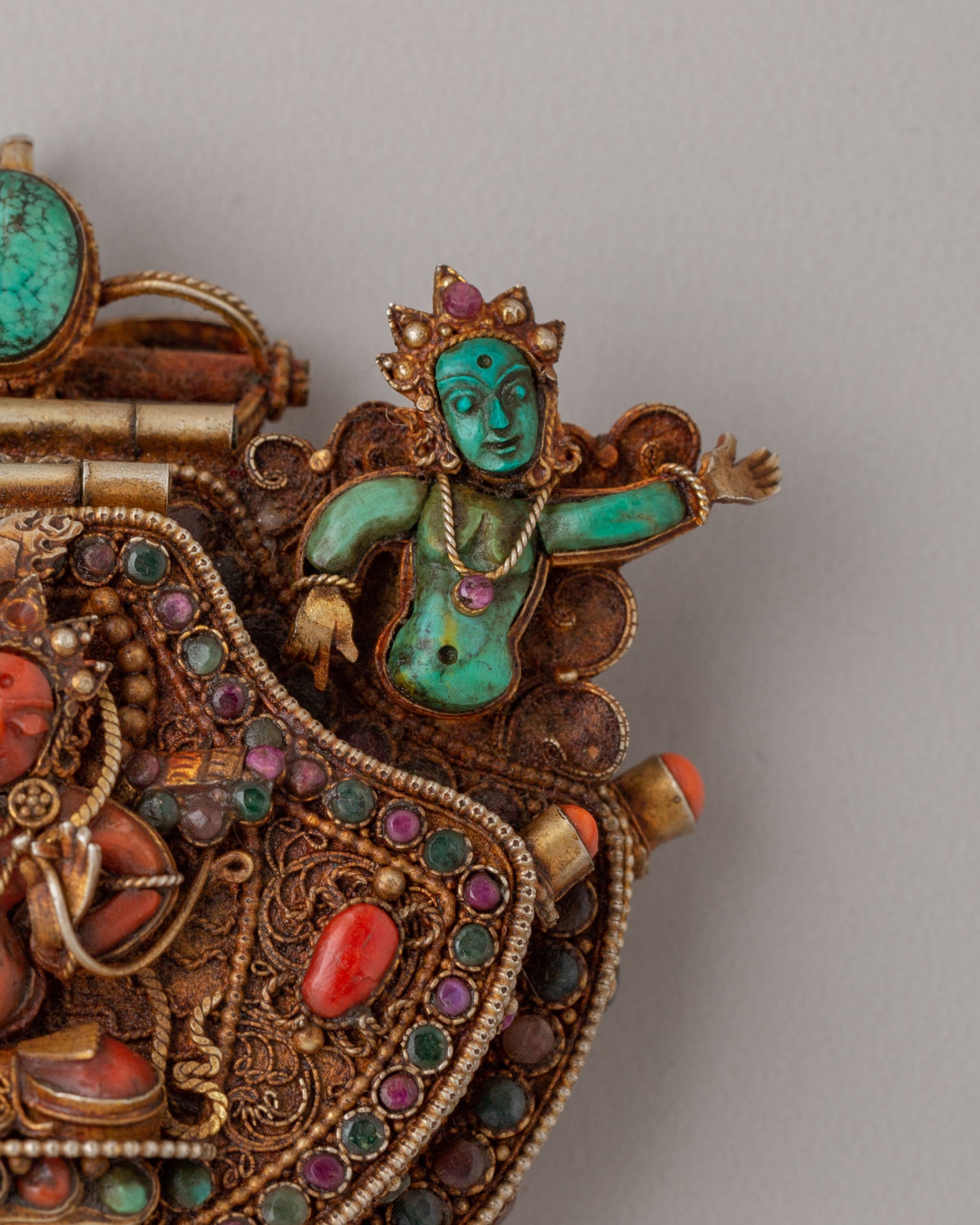 Manjushri Deity Ghau Box Locket | Symbol of Wisdom