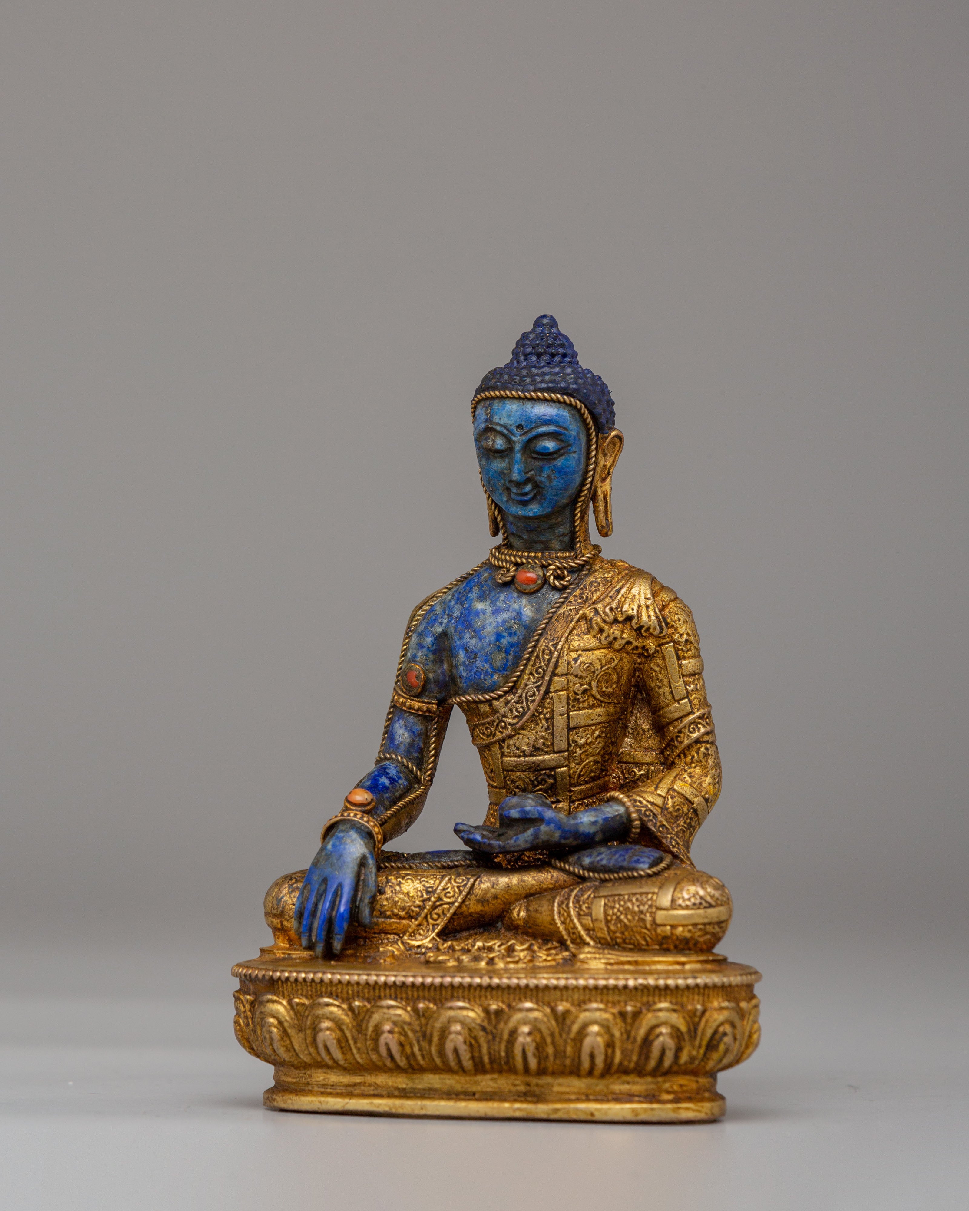 Shakyamuni Buddha Statue for Spiritual Practice | Handcrafted Copper Art