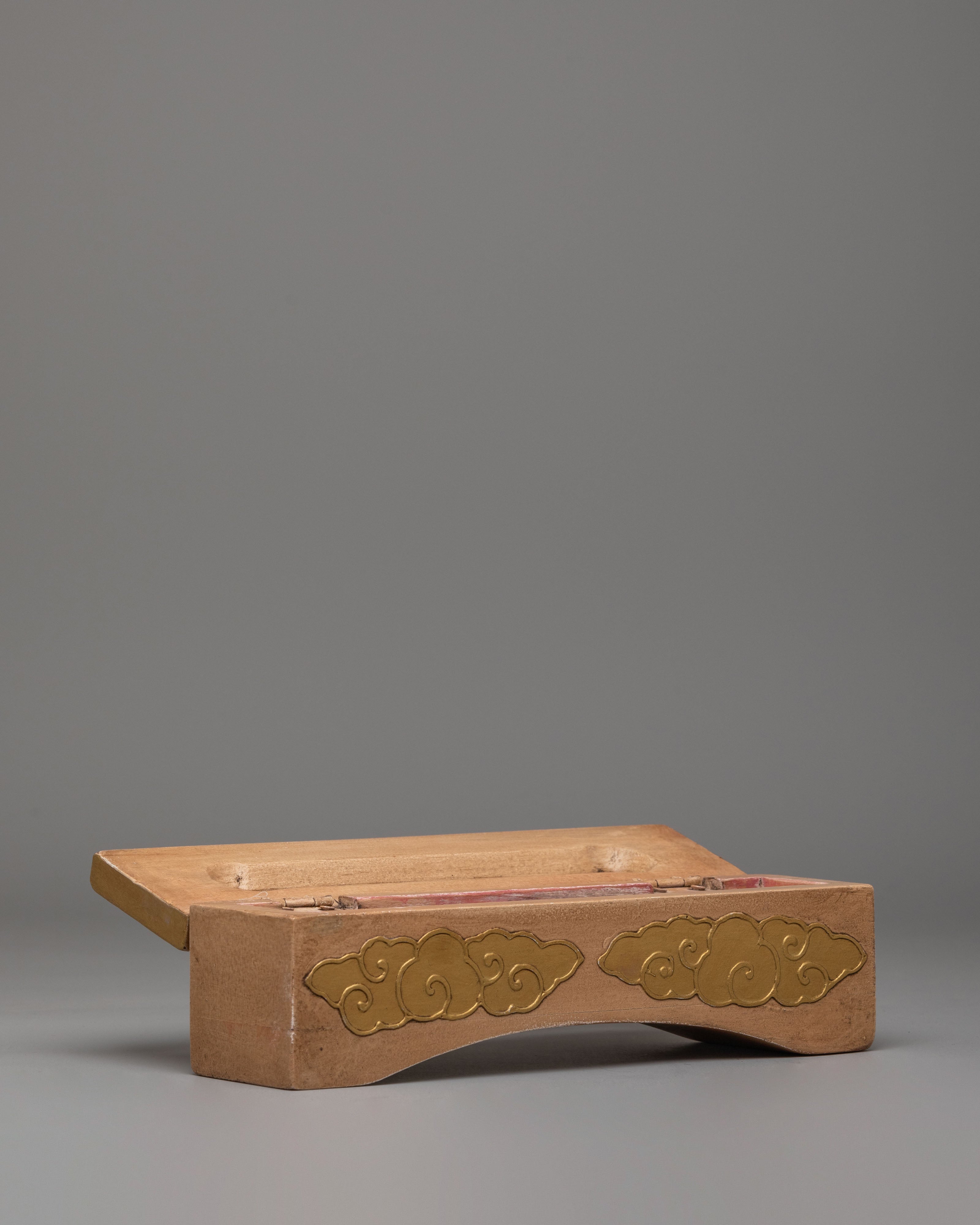 Wooden Ritual Incense Burner | Tibetan Buddhist Incense Box