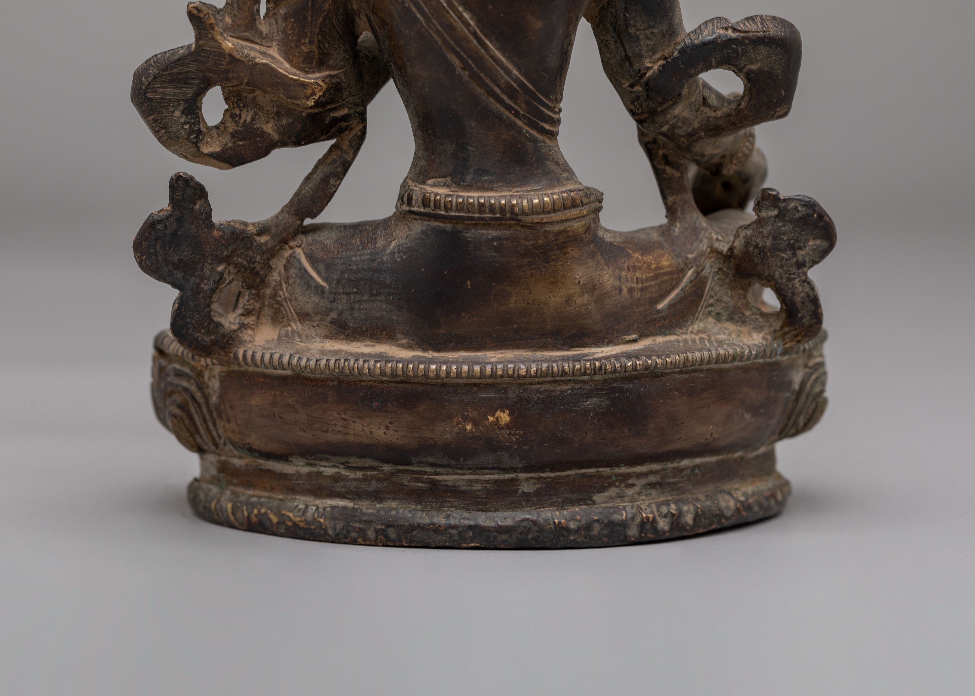 Handcrafted Red Tara Deity Statue | Sacred Tibetan Buddhist Art