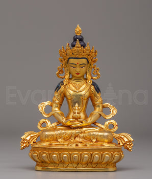 Handmade Buddhist Amitayus Statue | Symbol of Infinite Life